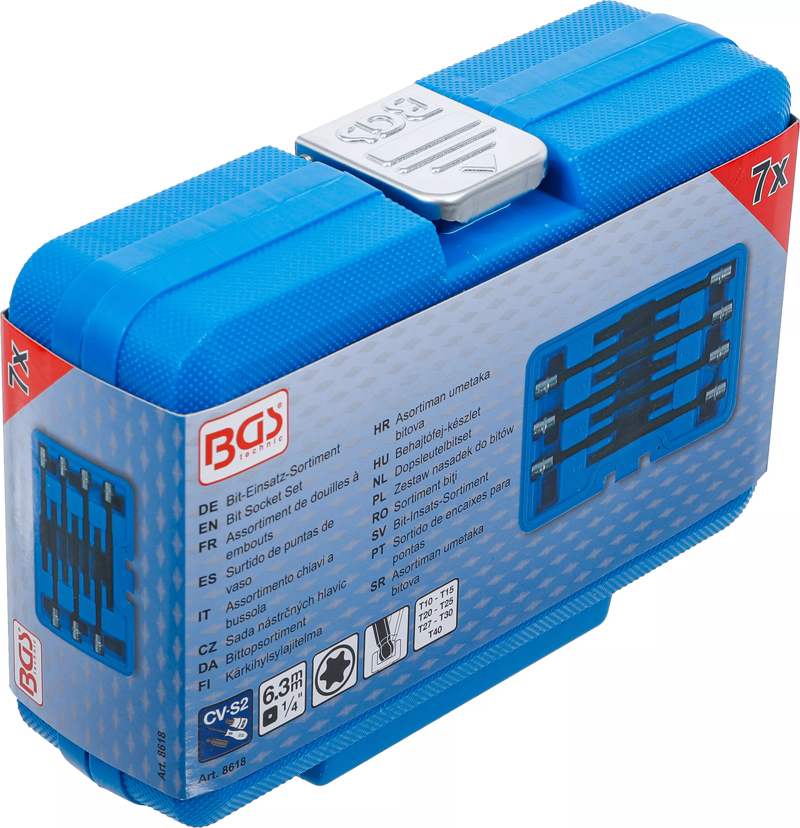 Sortiment biti | 6,3 mm (1/4") | Profil T (pentru Torx) cu cap sferic T10 - T40 | 7 piese [6]