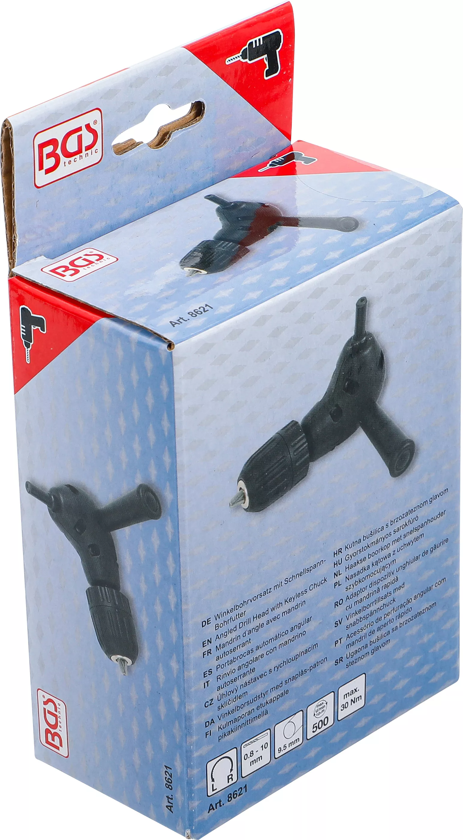 Adaptor dispozitiv unghiular de gaurire cu mandrina rapida | pentru o 0,8 - 10 mm [4]