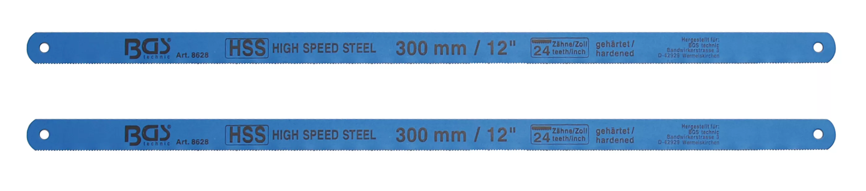 Panze fierastrau pentru metale | HSS flexibile | 13 x 300 mm | 2 piese [1]