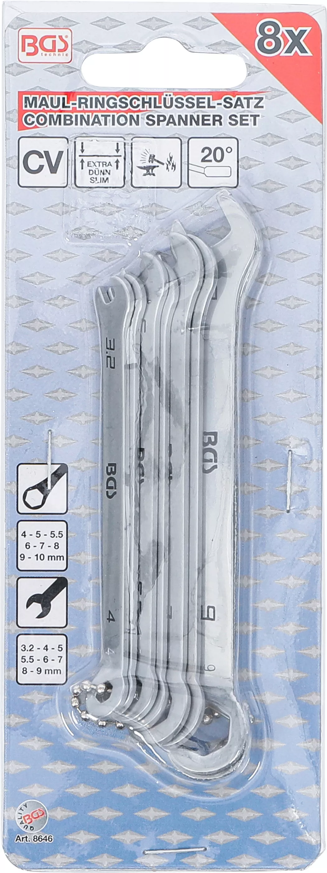 Set chei combinate | Executie Mini | 4 - 10 mm | 8 piese [5]