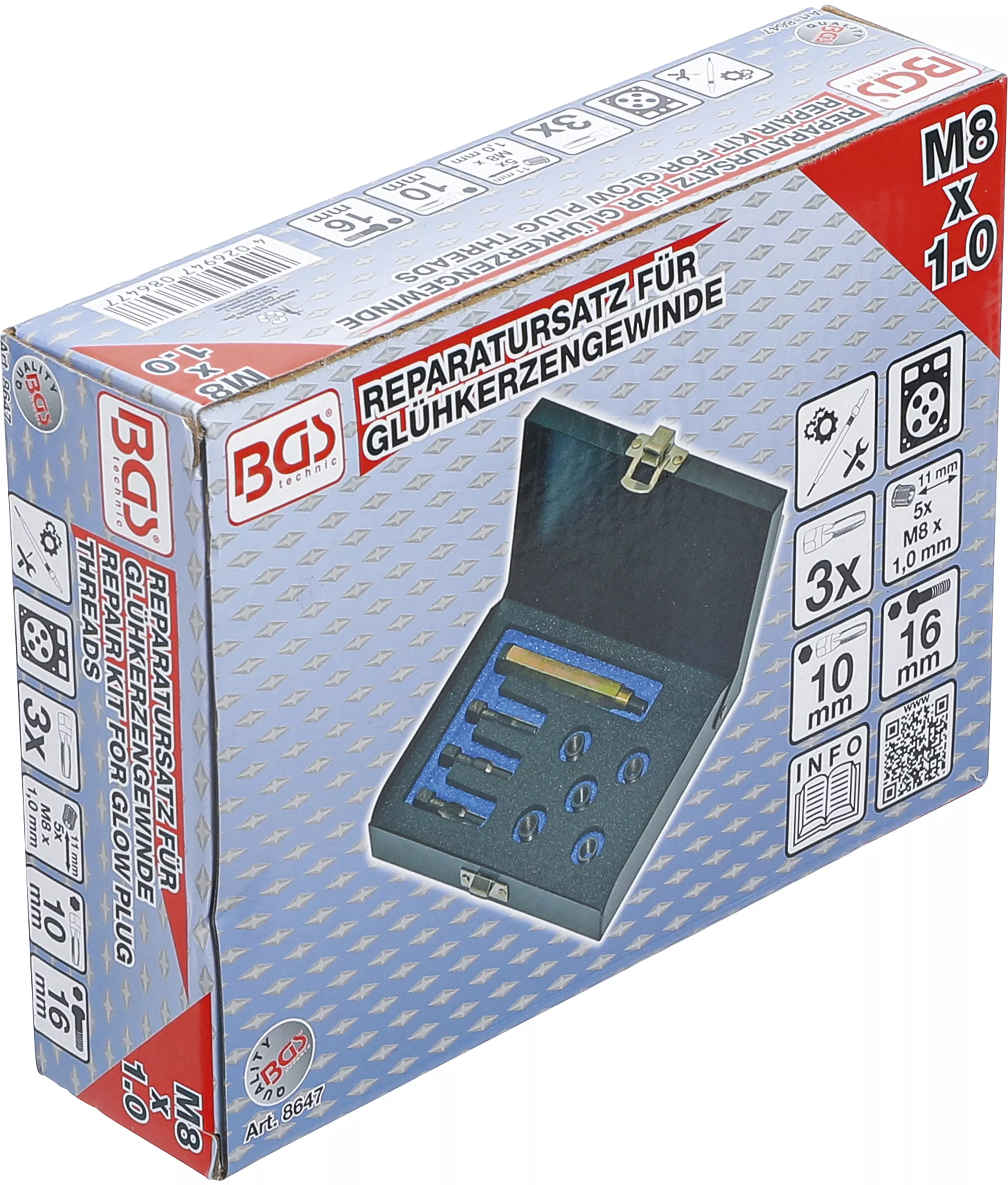 Set reparatie pentru filet bujii incandescente | M8 x 1,0 [6]