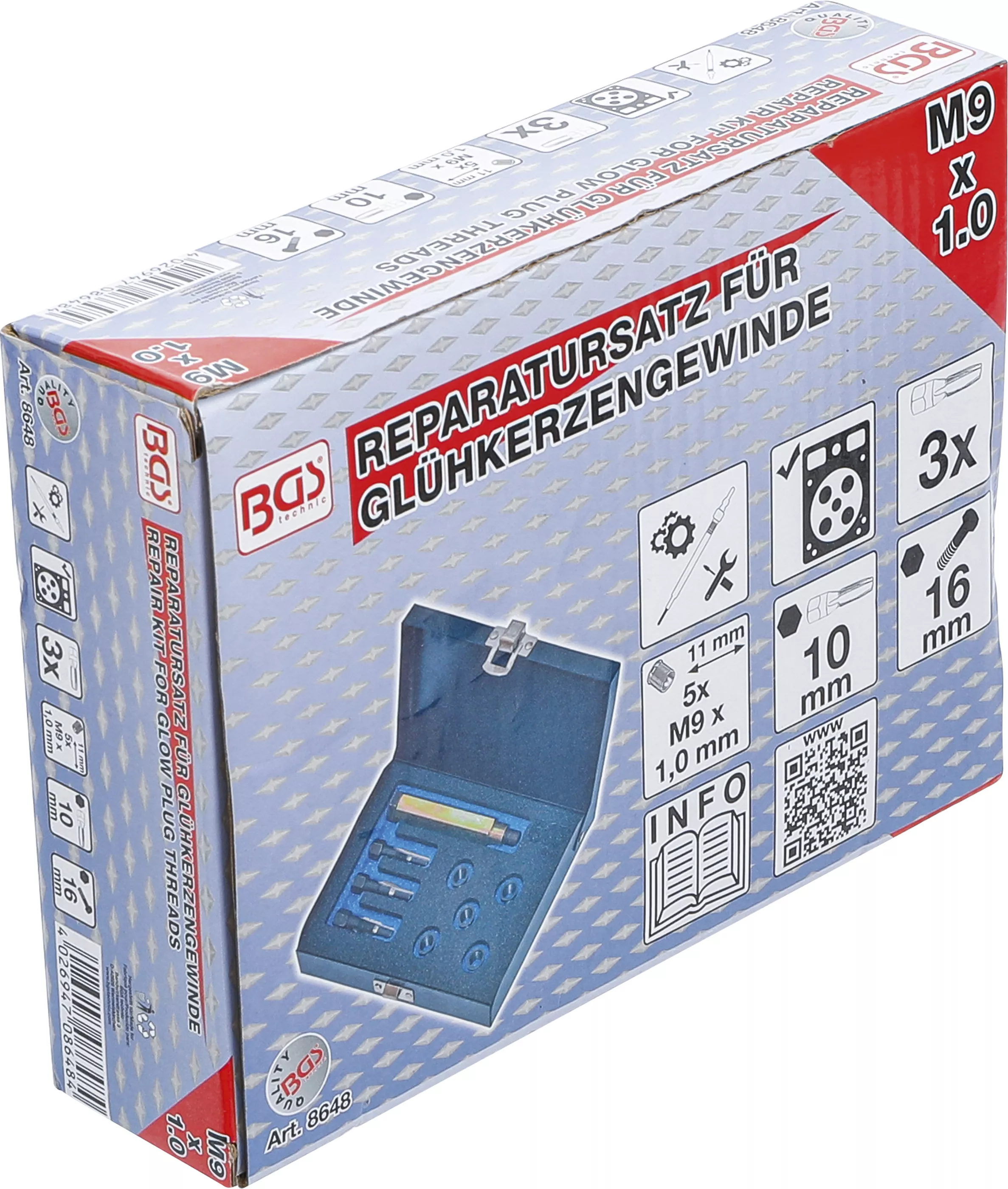 Set reparatie pentru filet bujii incandescente | M9 x 1,0 [6]