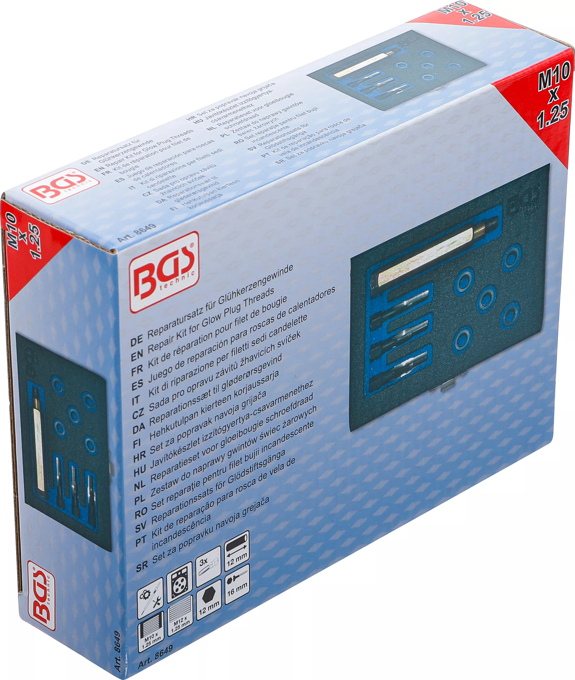 Set reparatie pentru filet bujii incandescente | M10 x 1,25 [6]