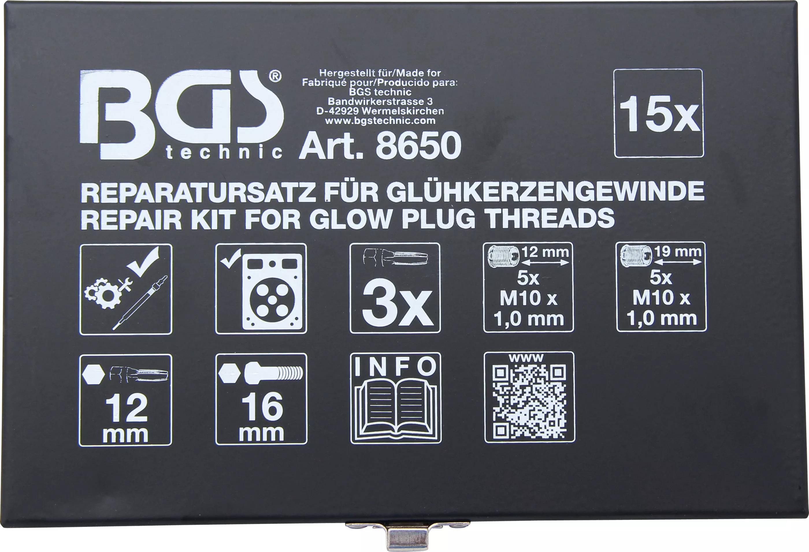Set reparatie pentru filet bujii incandescente | M10 x 1,0 [4]
