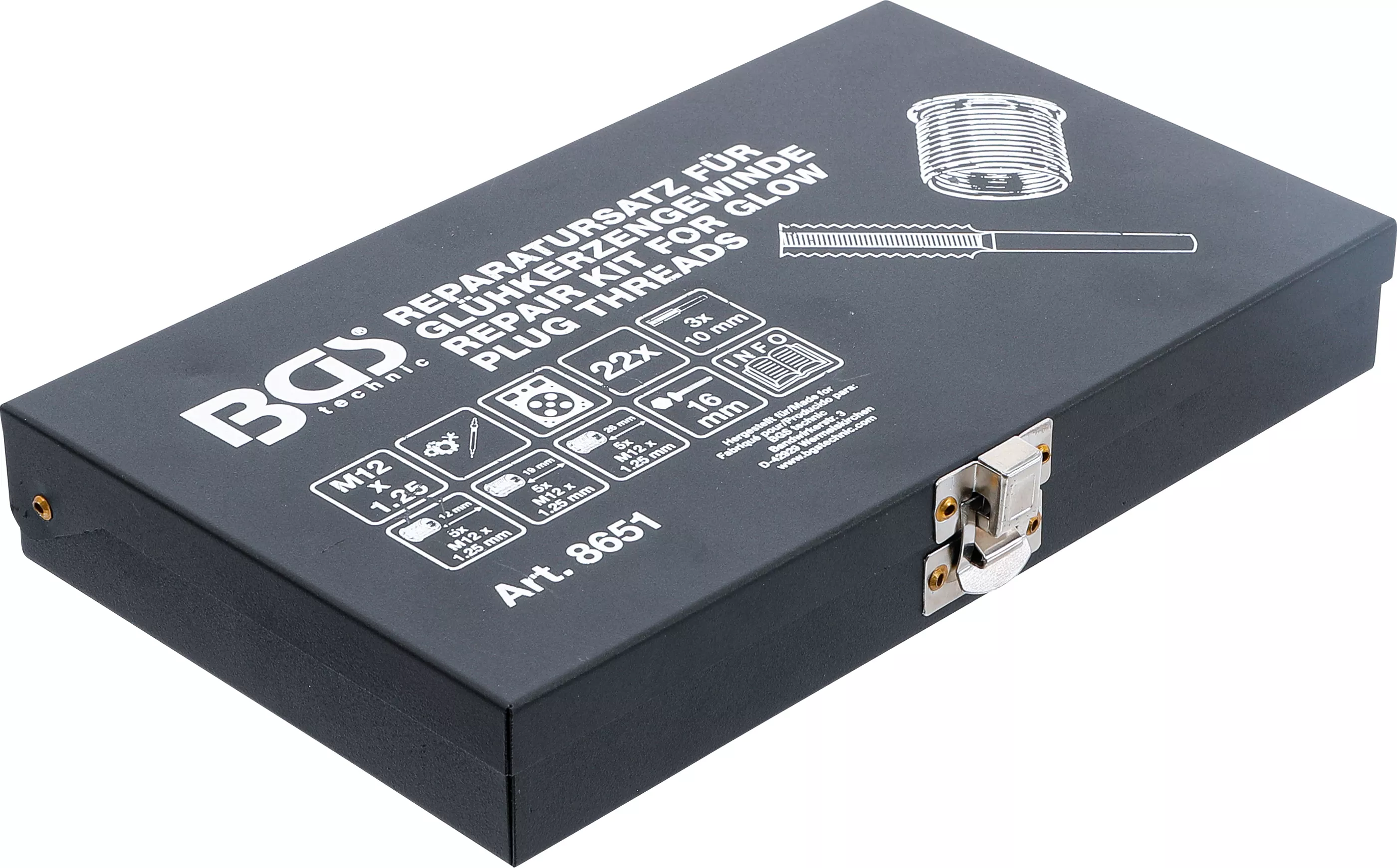 Set reparatie pentru filet bujii incandescente | M12 x 1,25 [5]