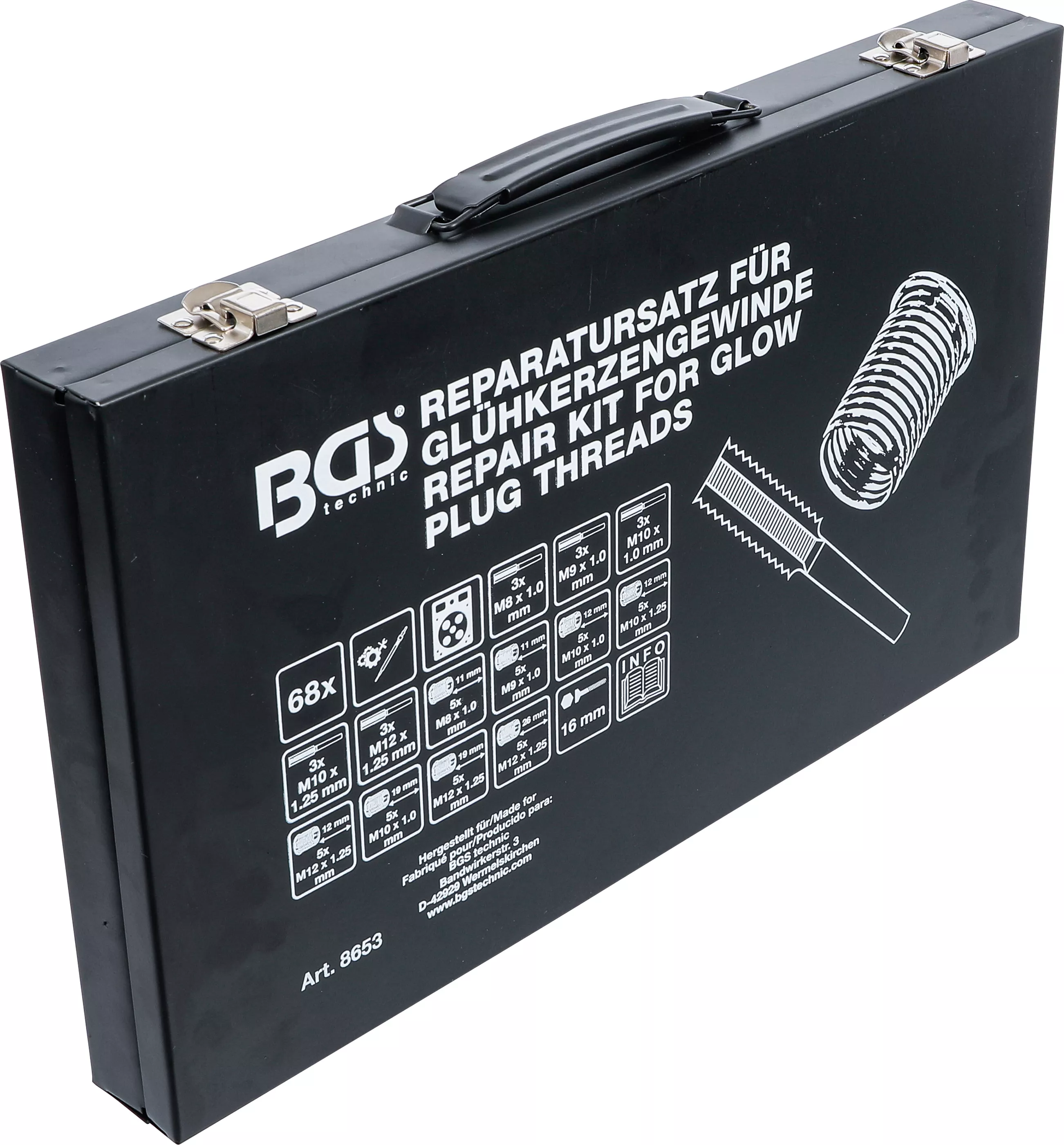 Set reparatie pentru filet bujii incandescente | M8 - M9 - M10 - M12 [5]