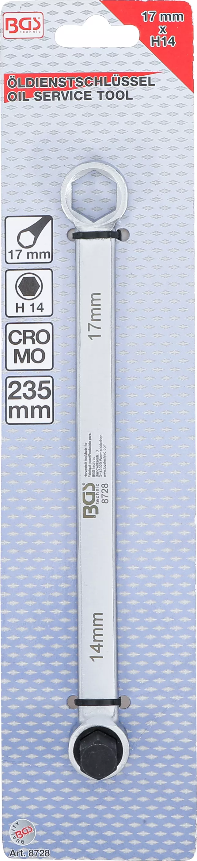 Cheie service ulei | 17 mm x H14 [4]