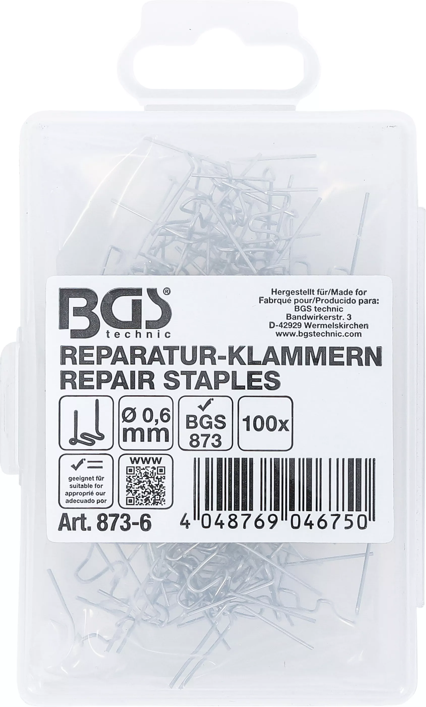 Cleme reparatie | Forma W | o 0,6 mm | 100 piese [4]