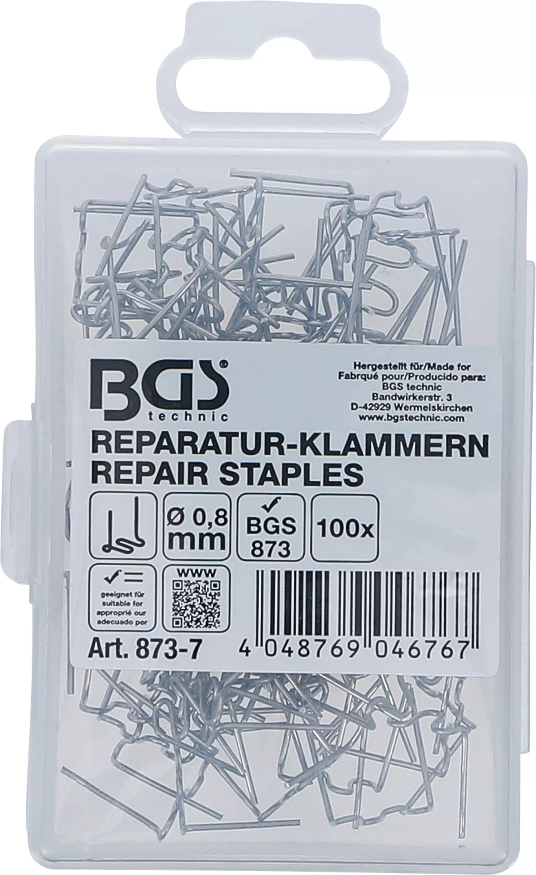 Cleme reparatie | Forma W | o 0,8 mm | 100 piese [3]