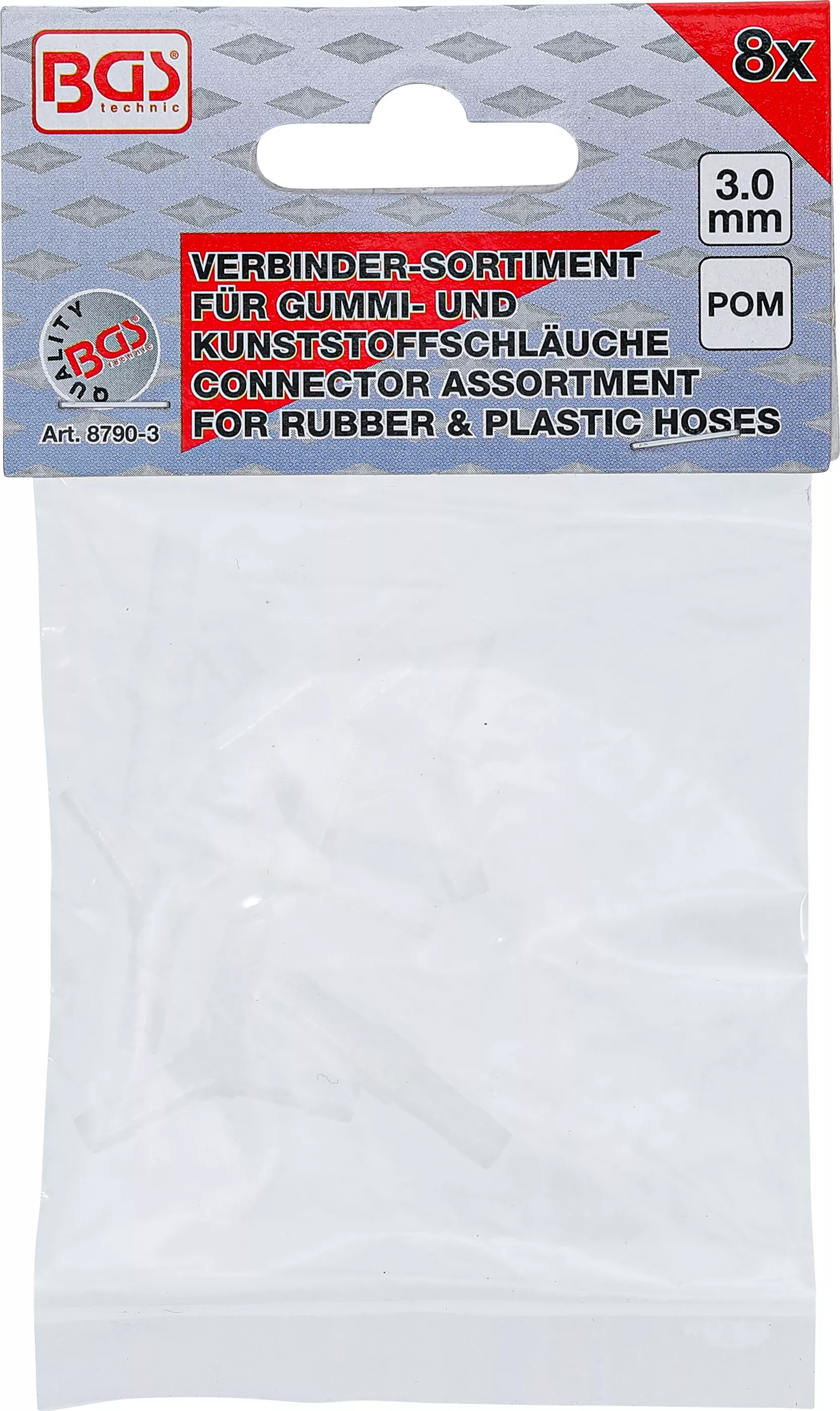Sortiment elemente imbinare furtunuri | rezistente la combustibil | 3 mm | 8 piese [4]