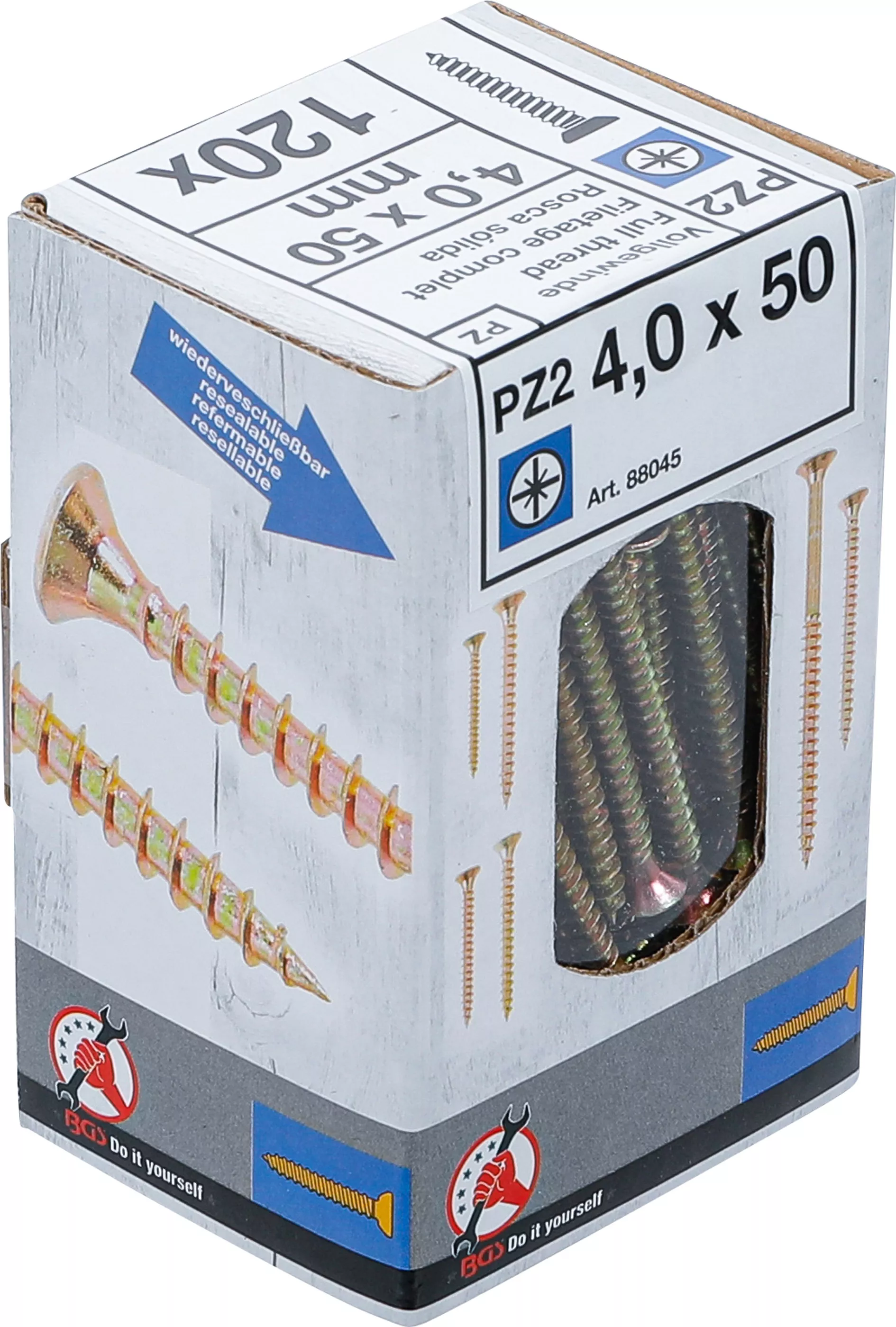 suruburi multifunctionale | Cap cruce PZ2 | 4,0 x 50 mm | 120 bucati [5]