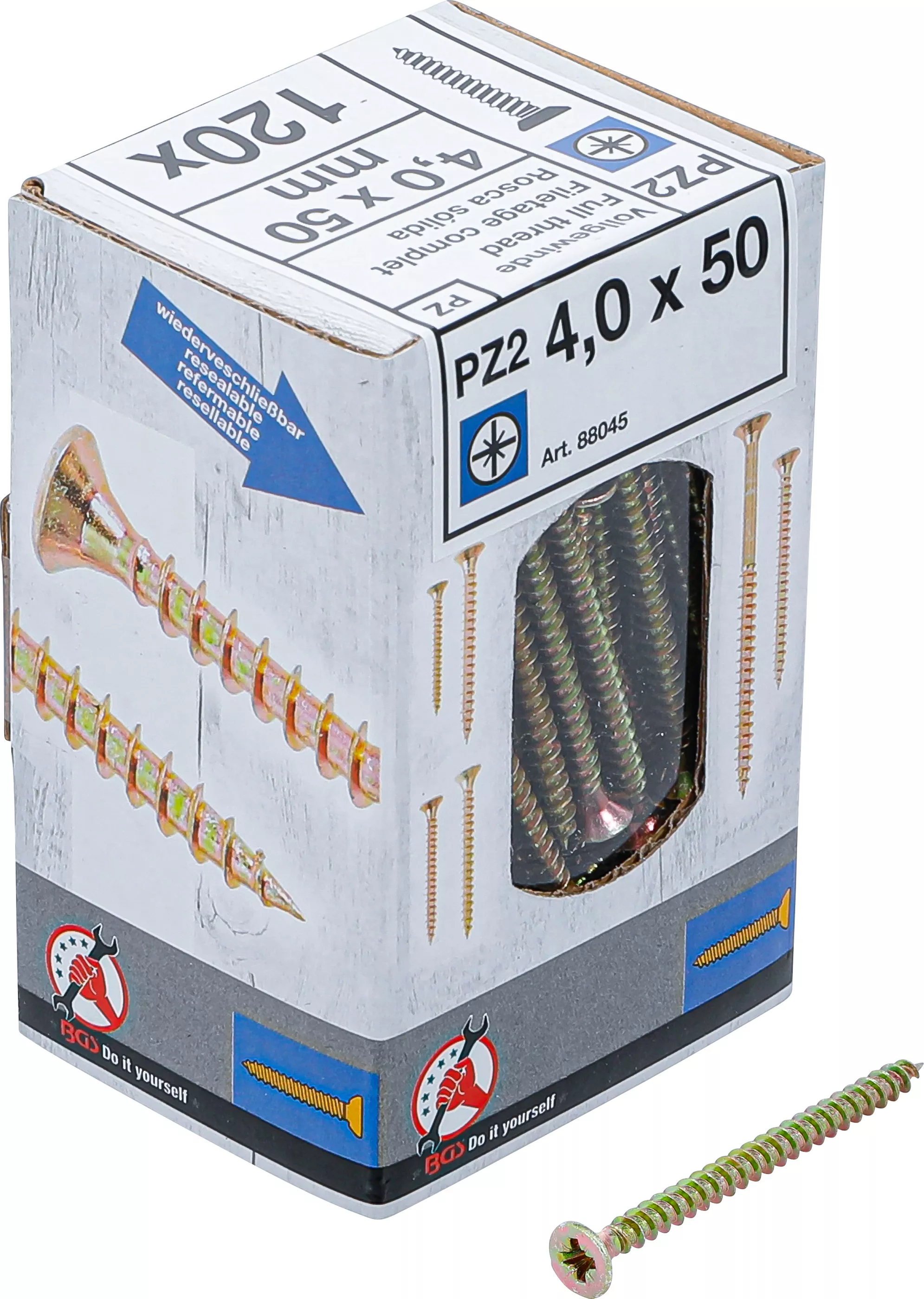 suruburi multifunctionale | Cap cruce PZ2 | 4,0 x 50 mm | 120 bucati [1]