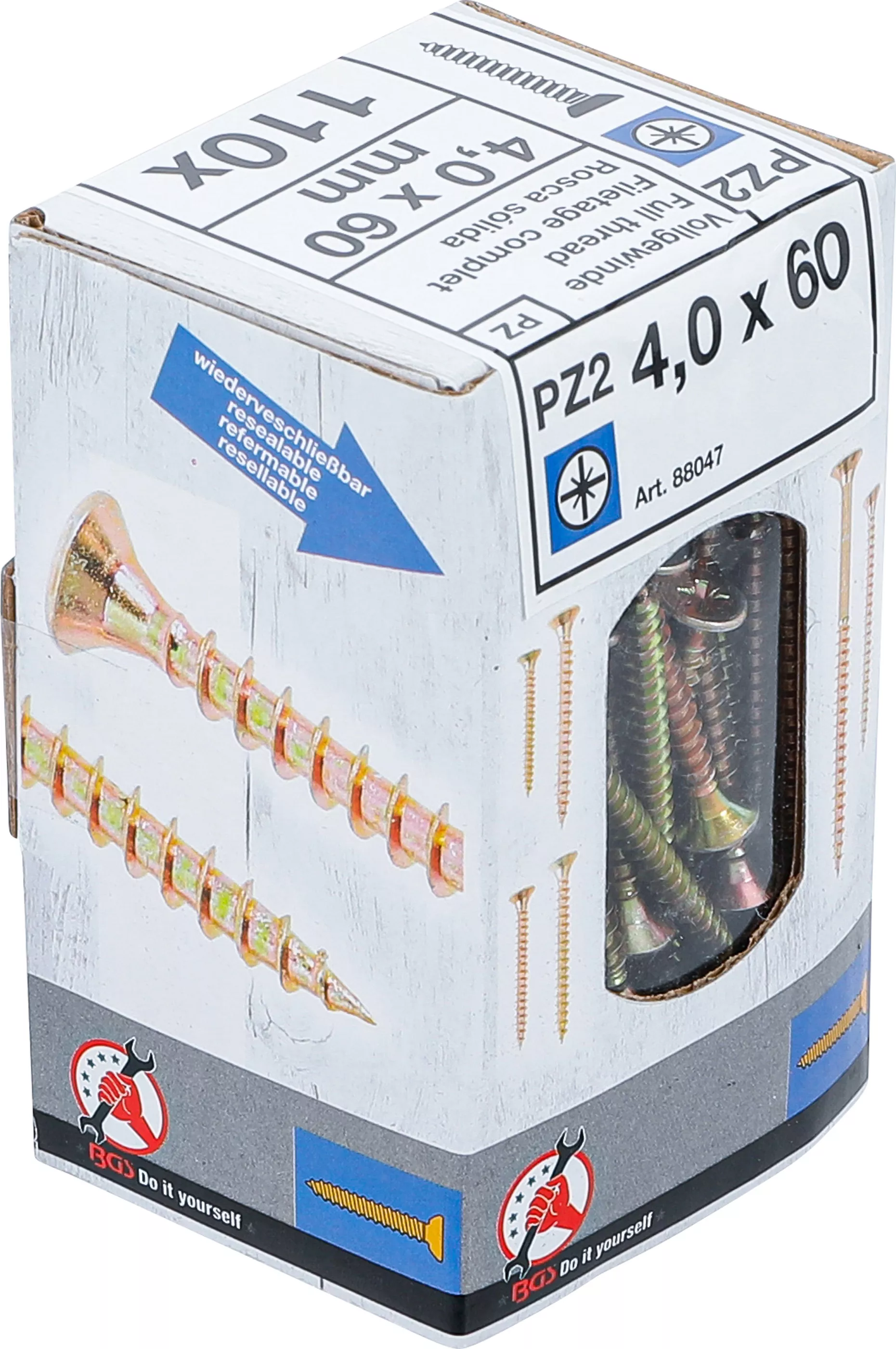 suruburi multifunctionale | Cap cruce PZ2 | 4,0 x 60 mm | 110 bucati [5]