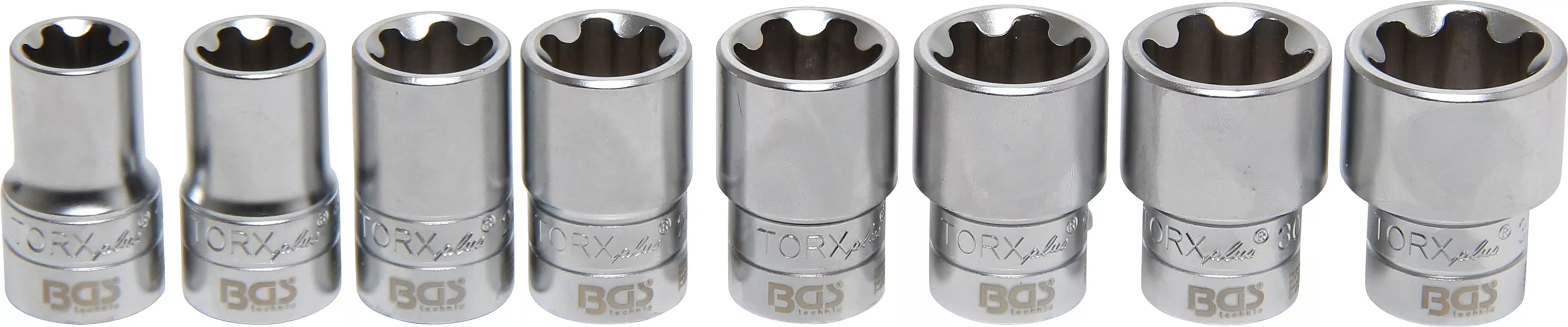 Set chei tubulare Profil T Plus (pentru Torx Plus) | 12,5 mm (1/2") | 18EP - 32EP | 8 piese [2]
