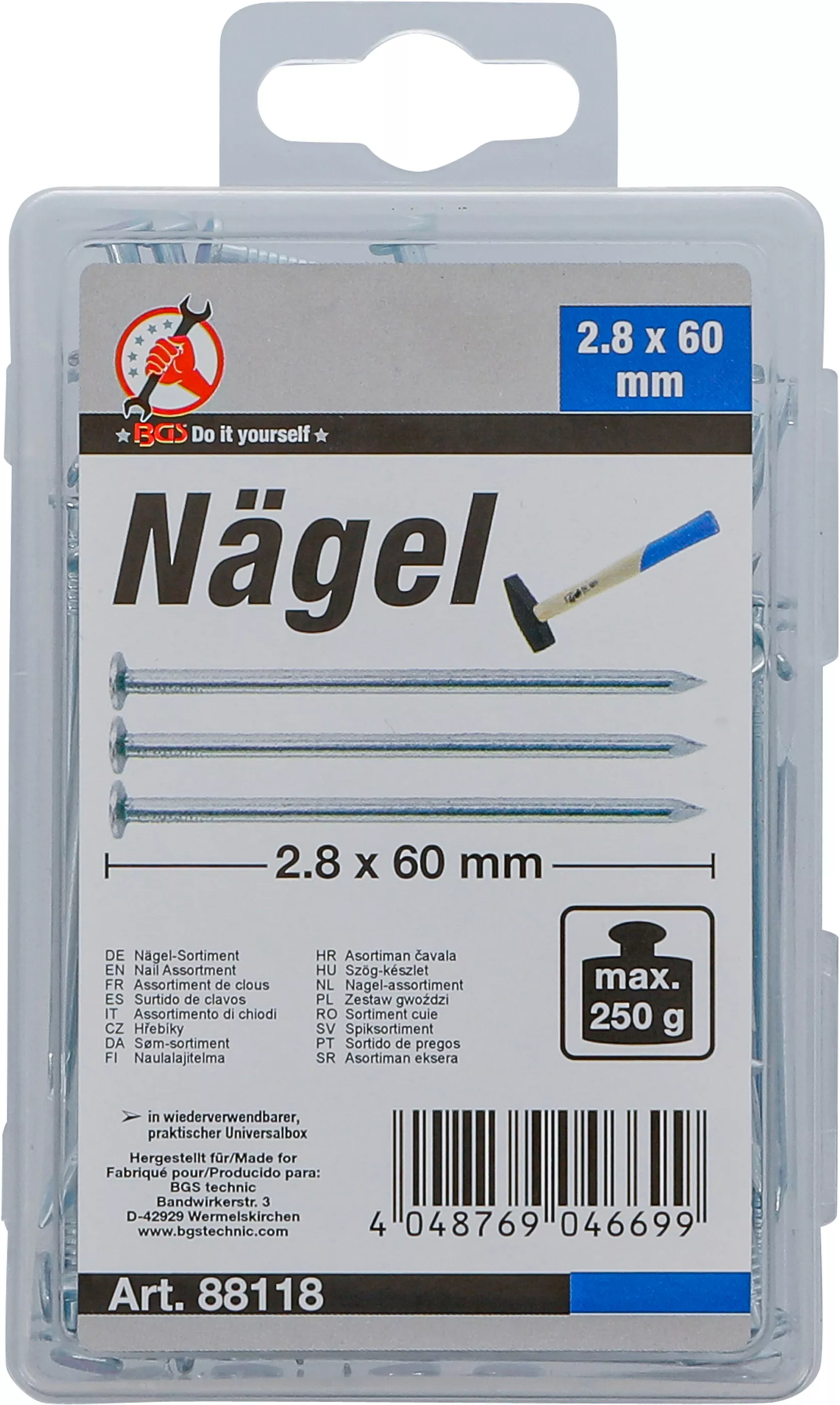Sortiment cuie | 250 g | 2,8 x 60 mm [3]