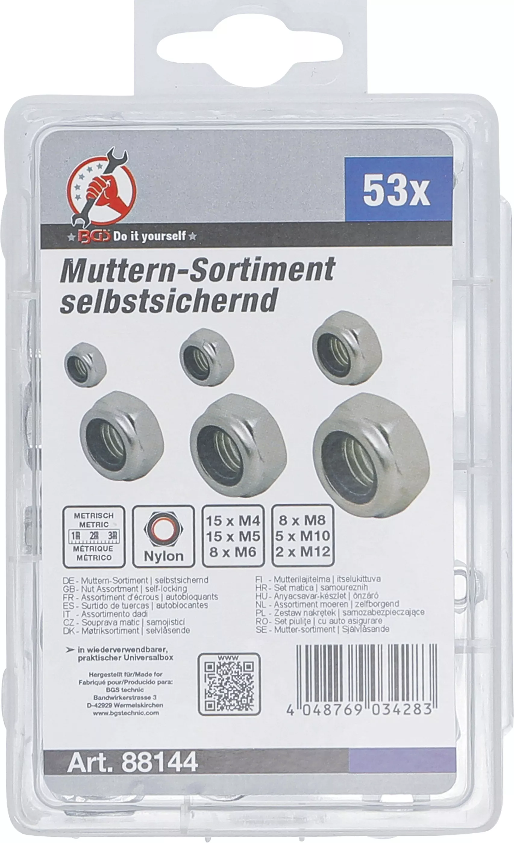 Set piulite | cu auto asigurare | metrice | M4 - M12 | 53 piese [3]