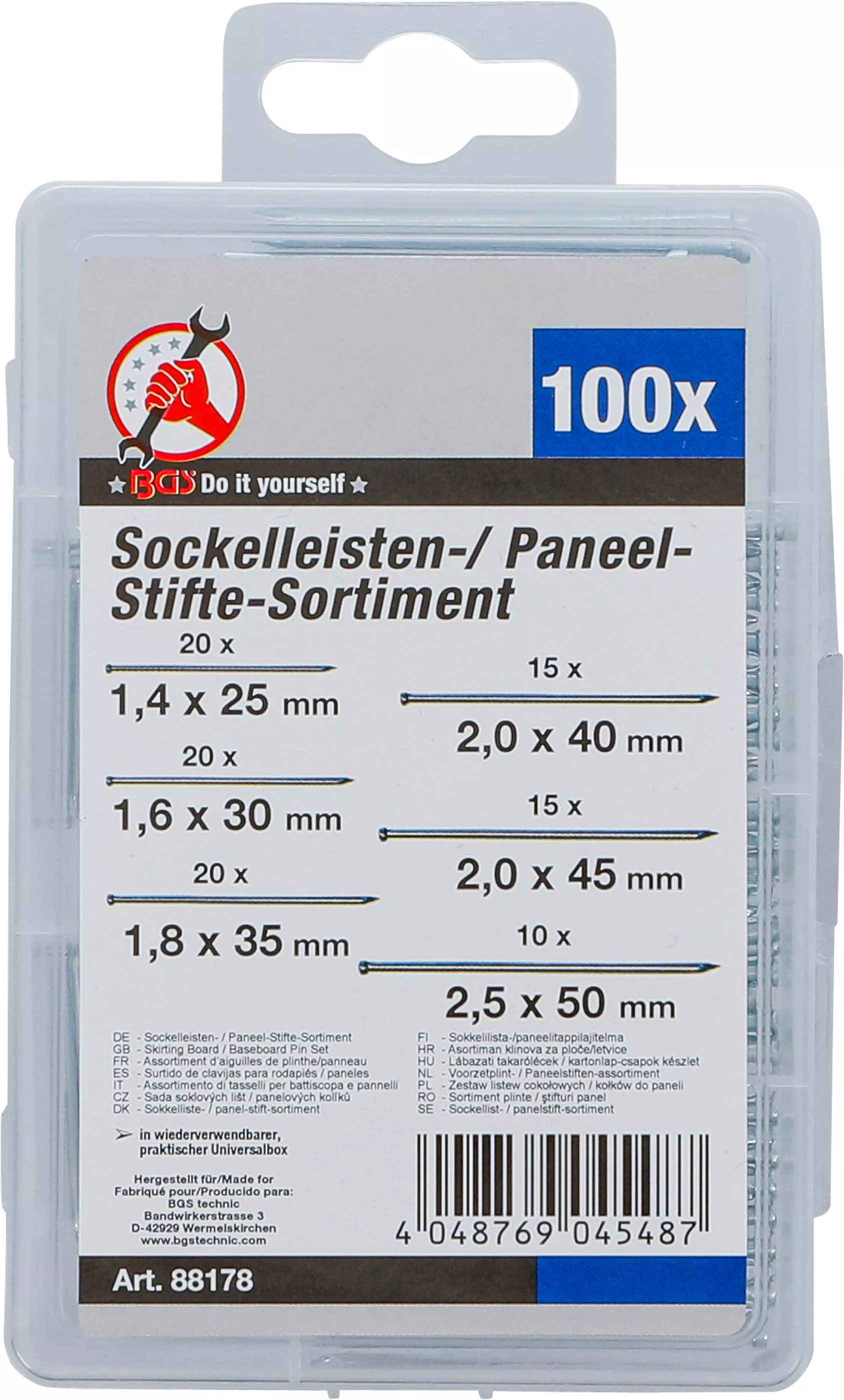 Sortiment plinte / stifturi panel | 100 piese [3]