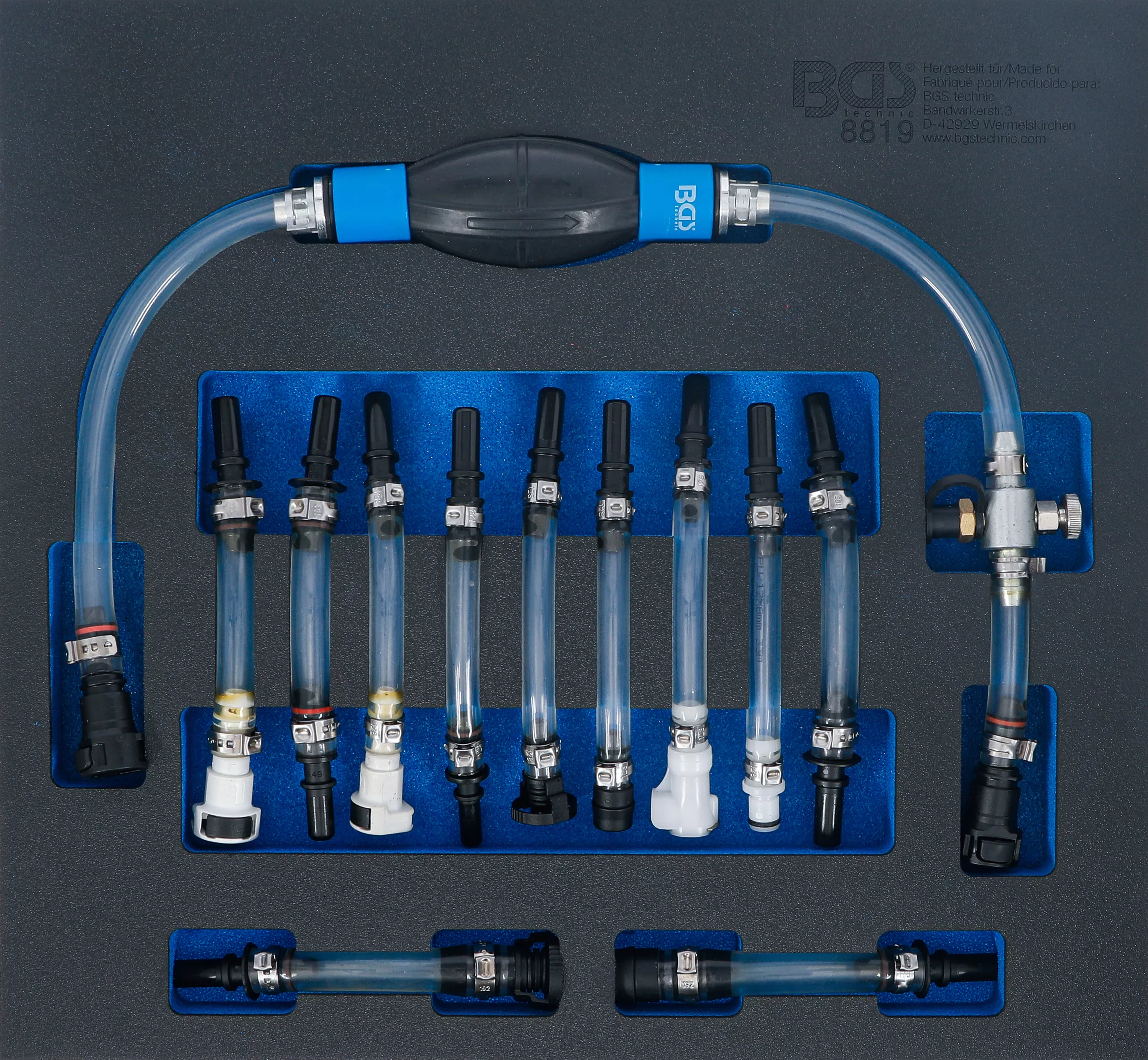 Circuit de carburant - Set dezaerare circuit joasa presiune Diesel | 12 piese