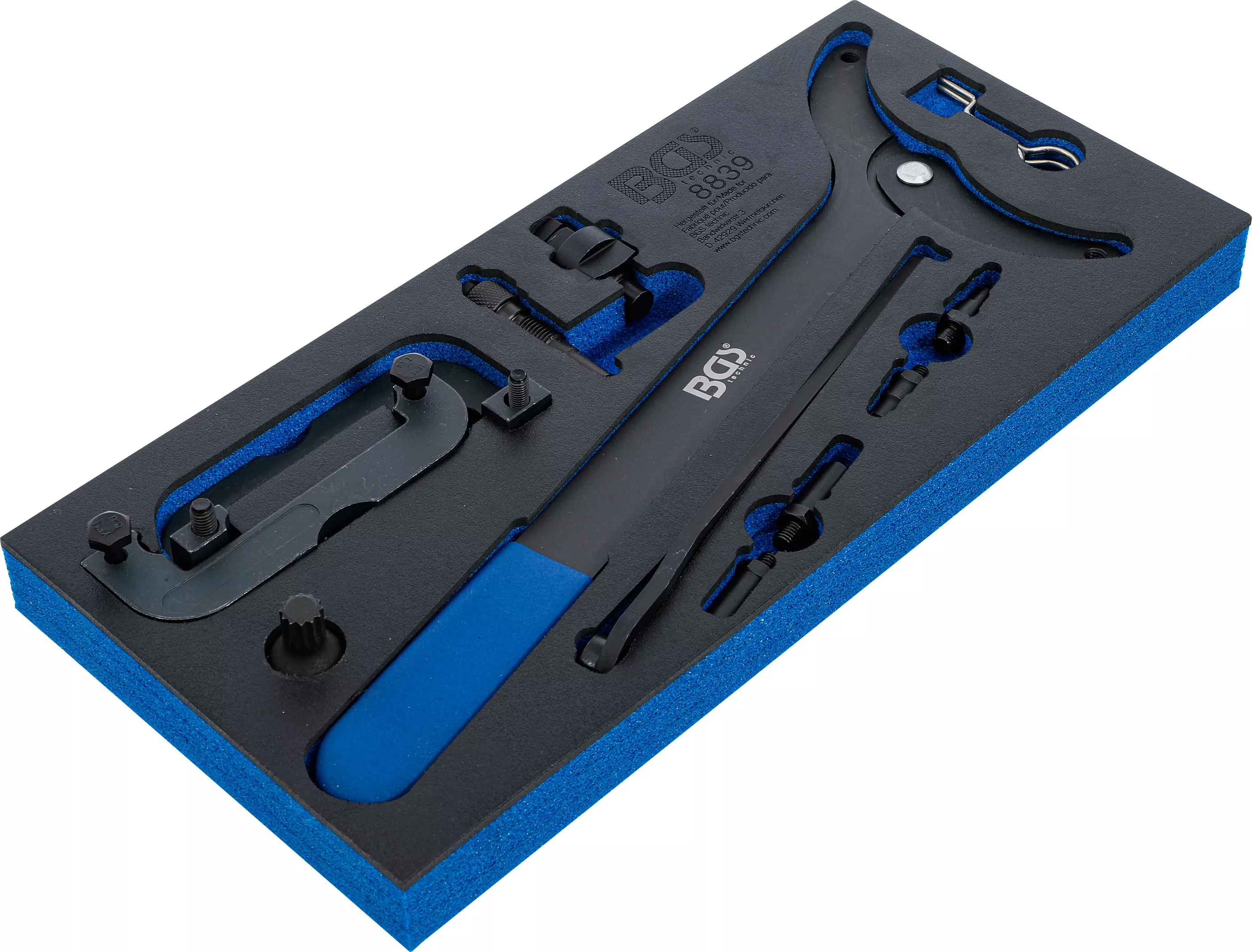 Suport organizator pentru carucior 1/3: Set dispozitive reglare motor | pentru VAG 2.8, 3.0 TFSi [2]