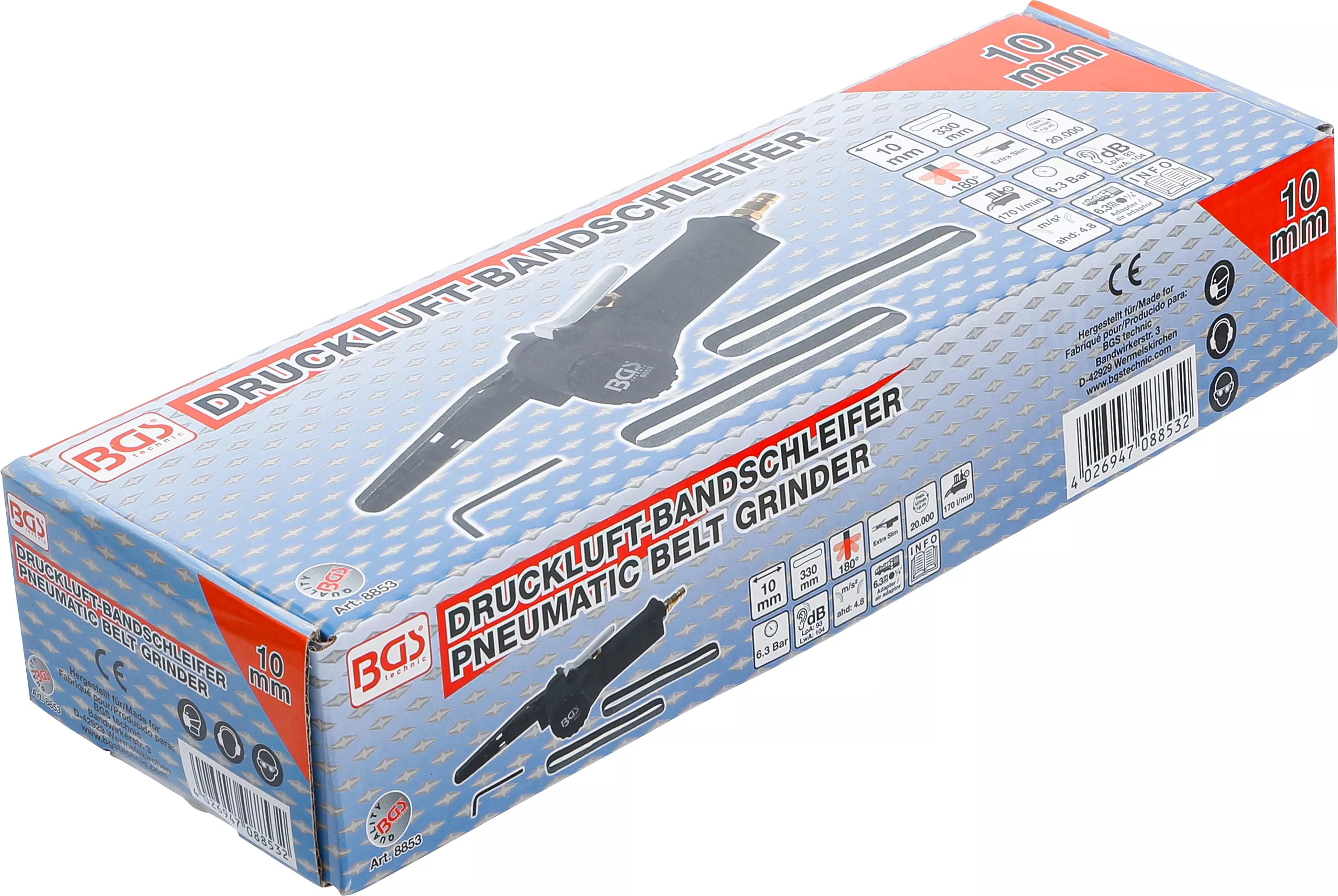 Polizor pneumatic cu banda pentru banda de slefuit 10 mm [5]