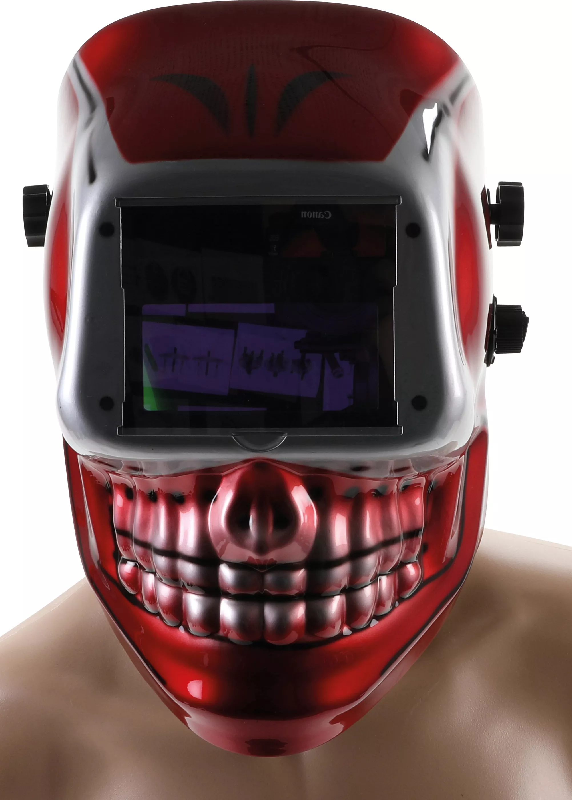 Casca sudor | "SKULL" | cu intunecare automata [3]