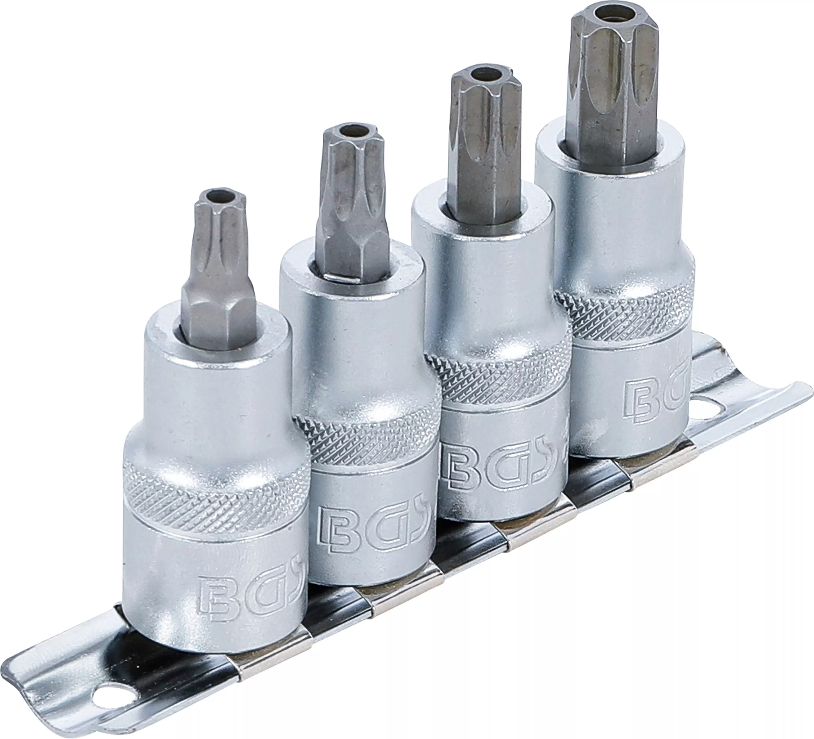 Set biti | 12,5 mm (1/2") | Profil T (pentru Torx) cu gaura T40 - T55 | 4 piese [2]