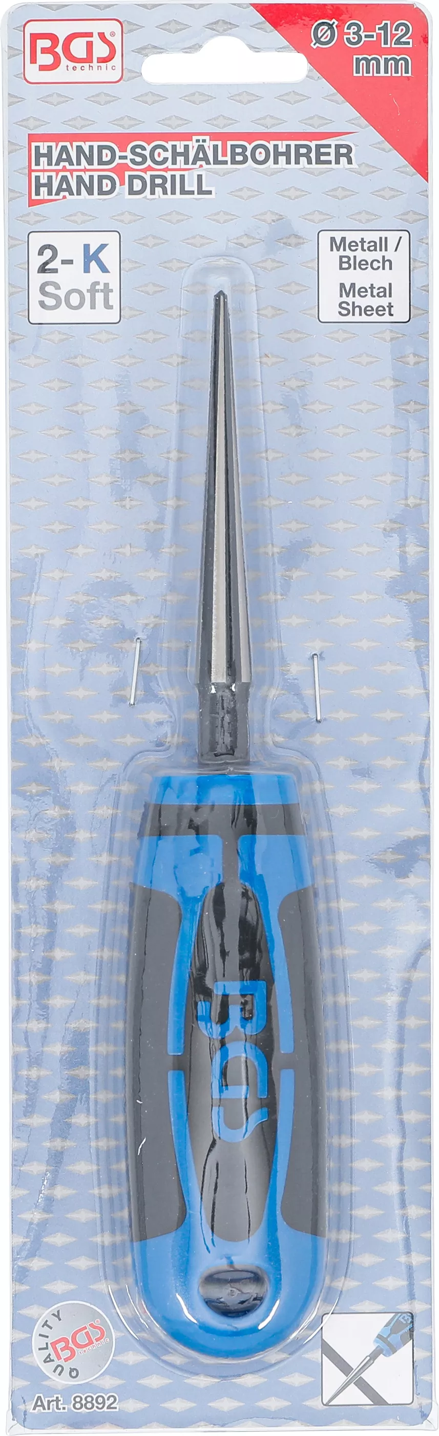 Burghiu conic de mana pentru tabla | 3 - 12 mm [4]