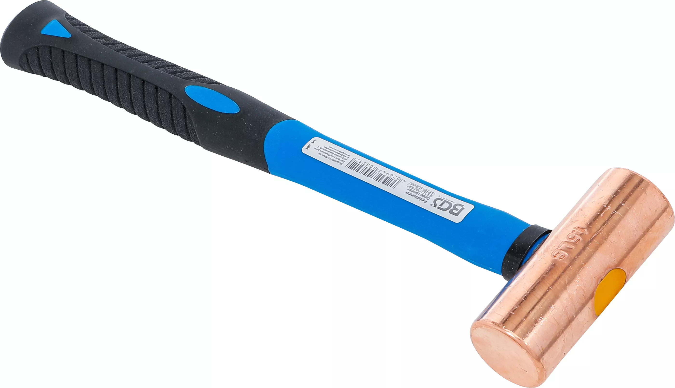 Ciocan de cupru | coada fibra de sticla | o 32 mm | 680 g (1.5 lb) - Cap [2]