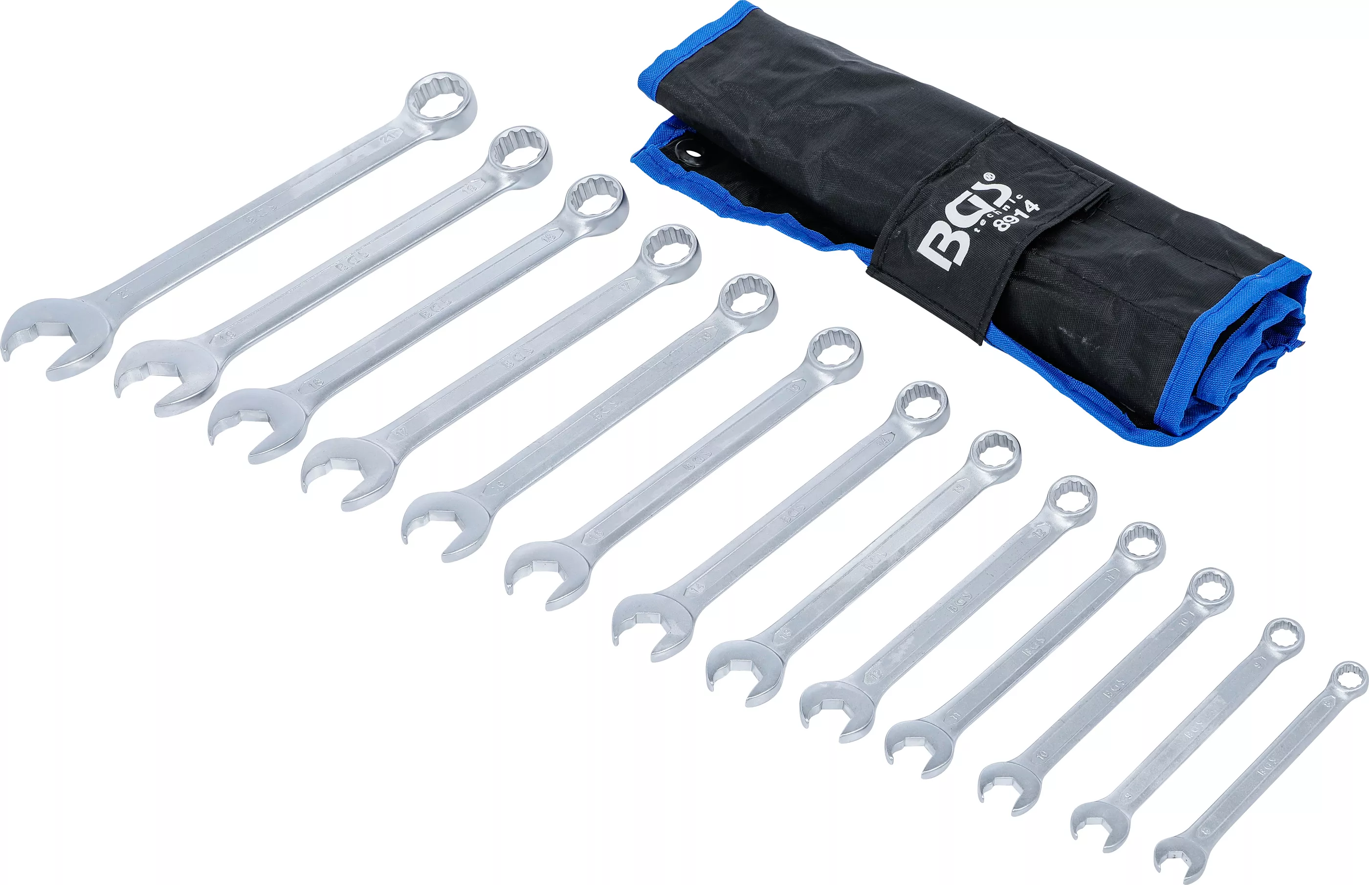 Set chei combinate | Partea cheii fixe cu functie de clichet | 8 - 21 mm | 13 piese [2]