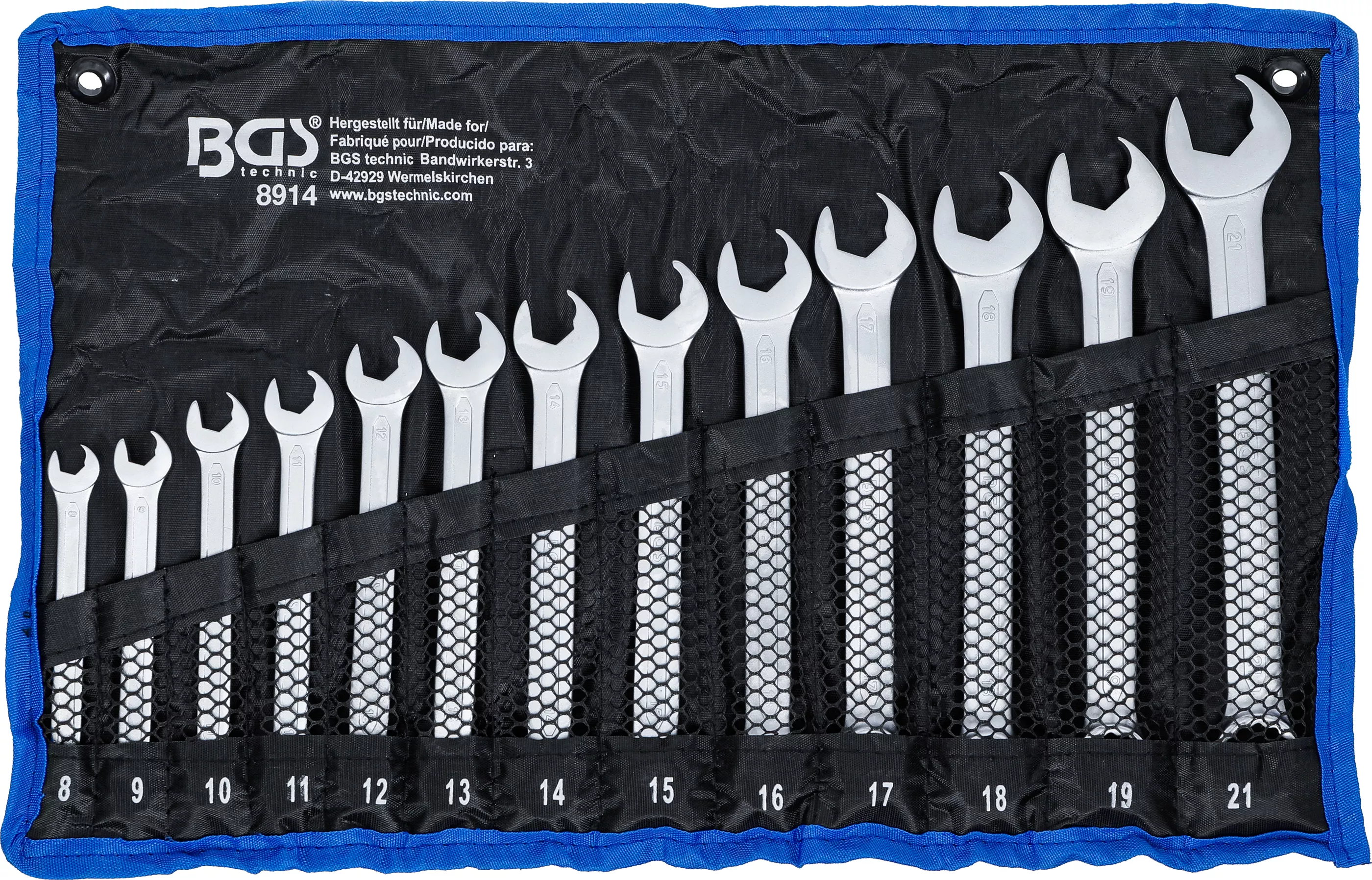 Set chei combinate | Partea cheii fixe cu functie de clichet | 8 - 21 mm | 13 piese [5]