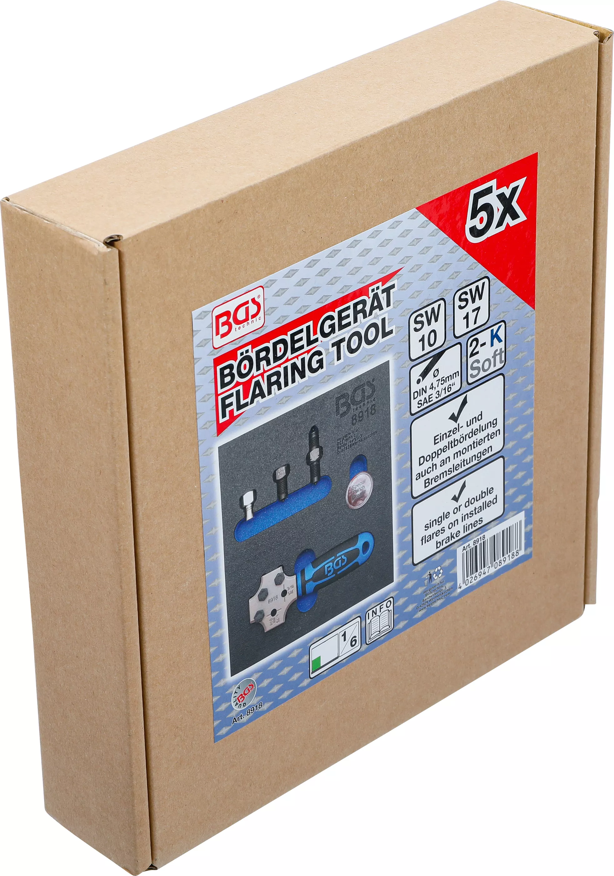 Suport organizator pentru carucior 1/6: Aparat bordurare | SAE si DIN 4,75 mm (3/16") [3]