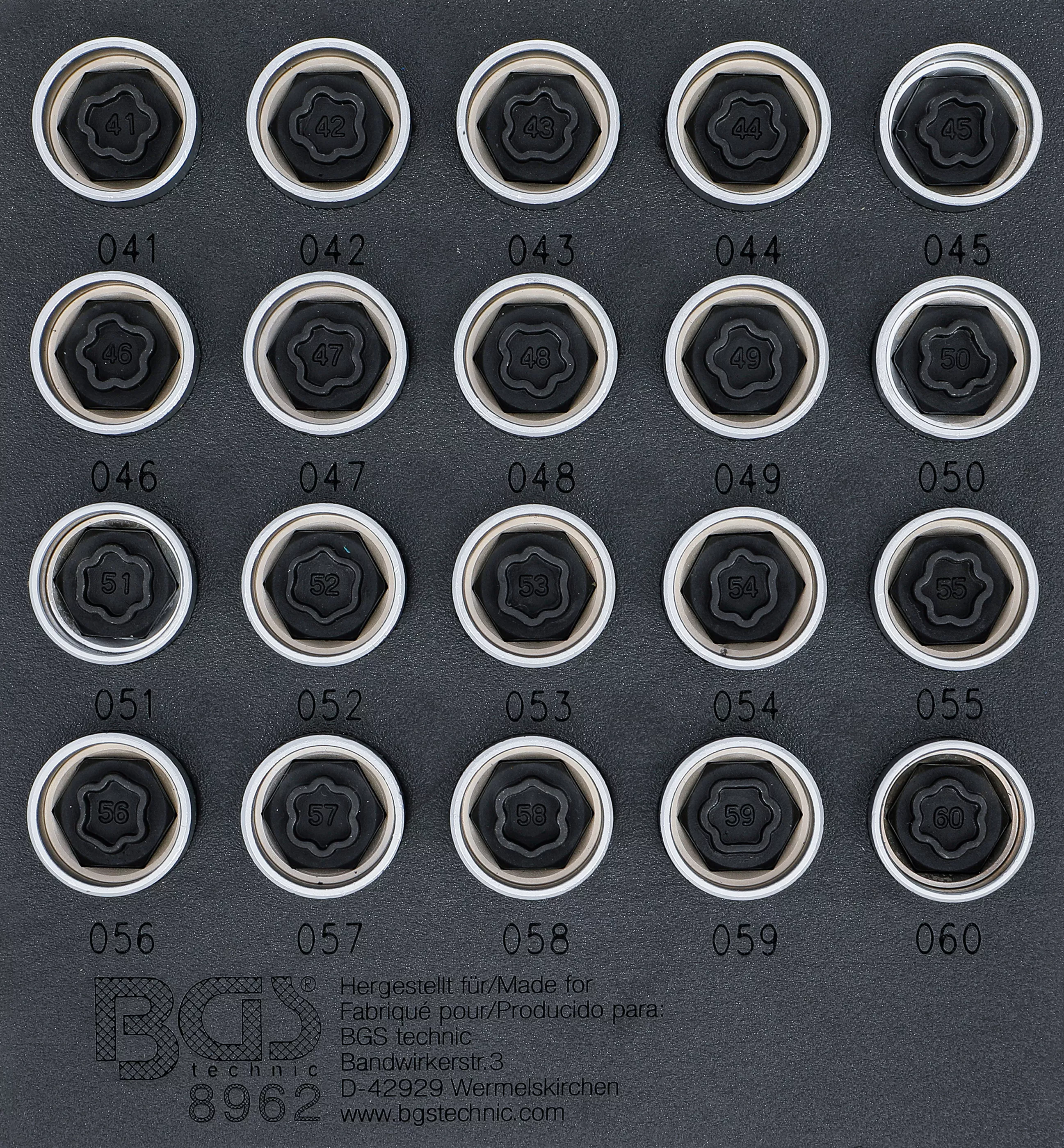 Suport organizator pentru carucior 1/6: Set chei desfacut antifurt pentru BMW | 20 piese [1]