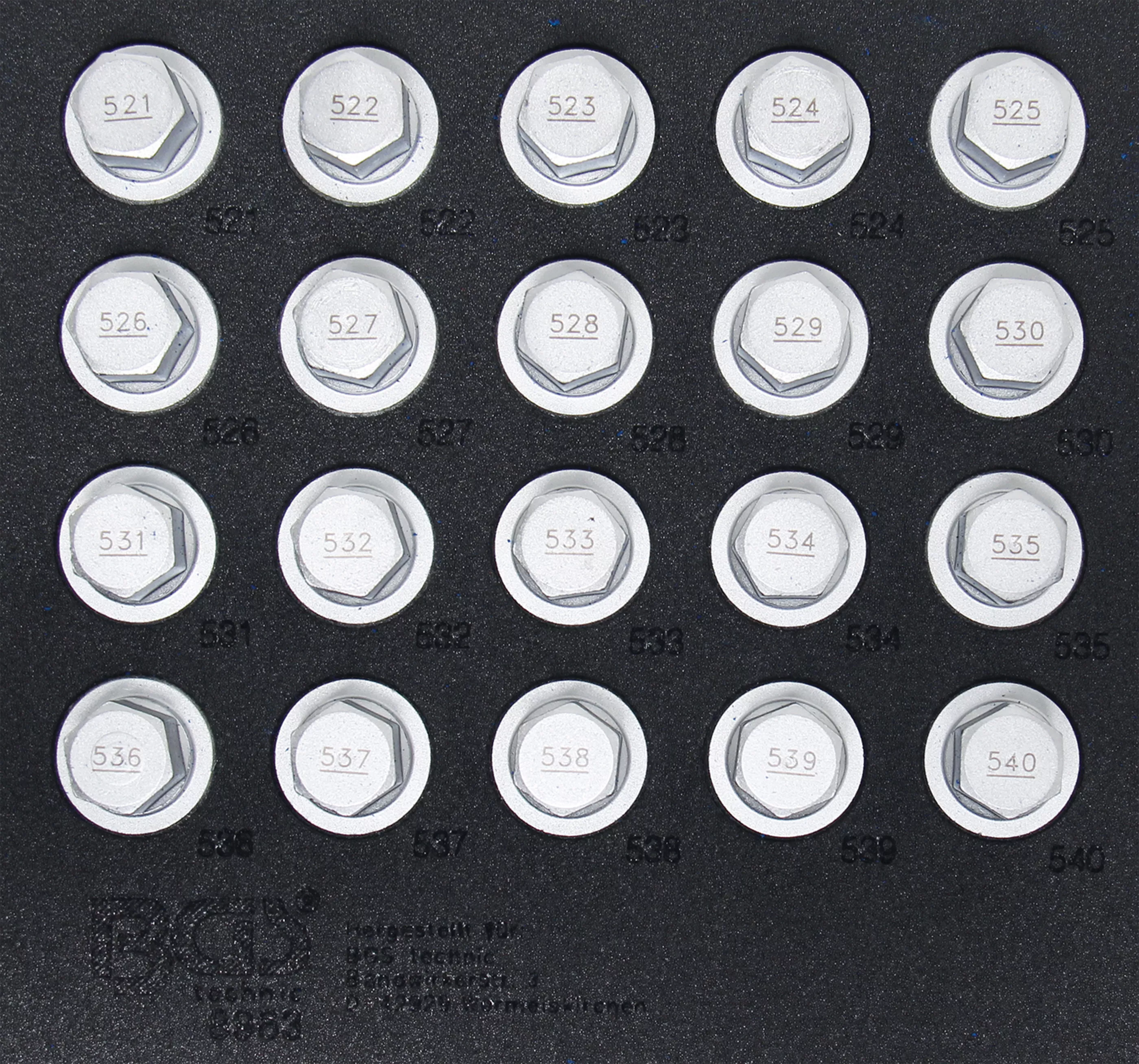 Suport organizator pentru carucior 1/6: Set chei desfacut antifurt pentru VAG | 20 piese [2]