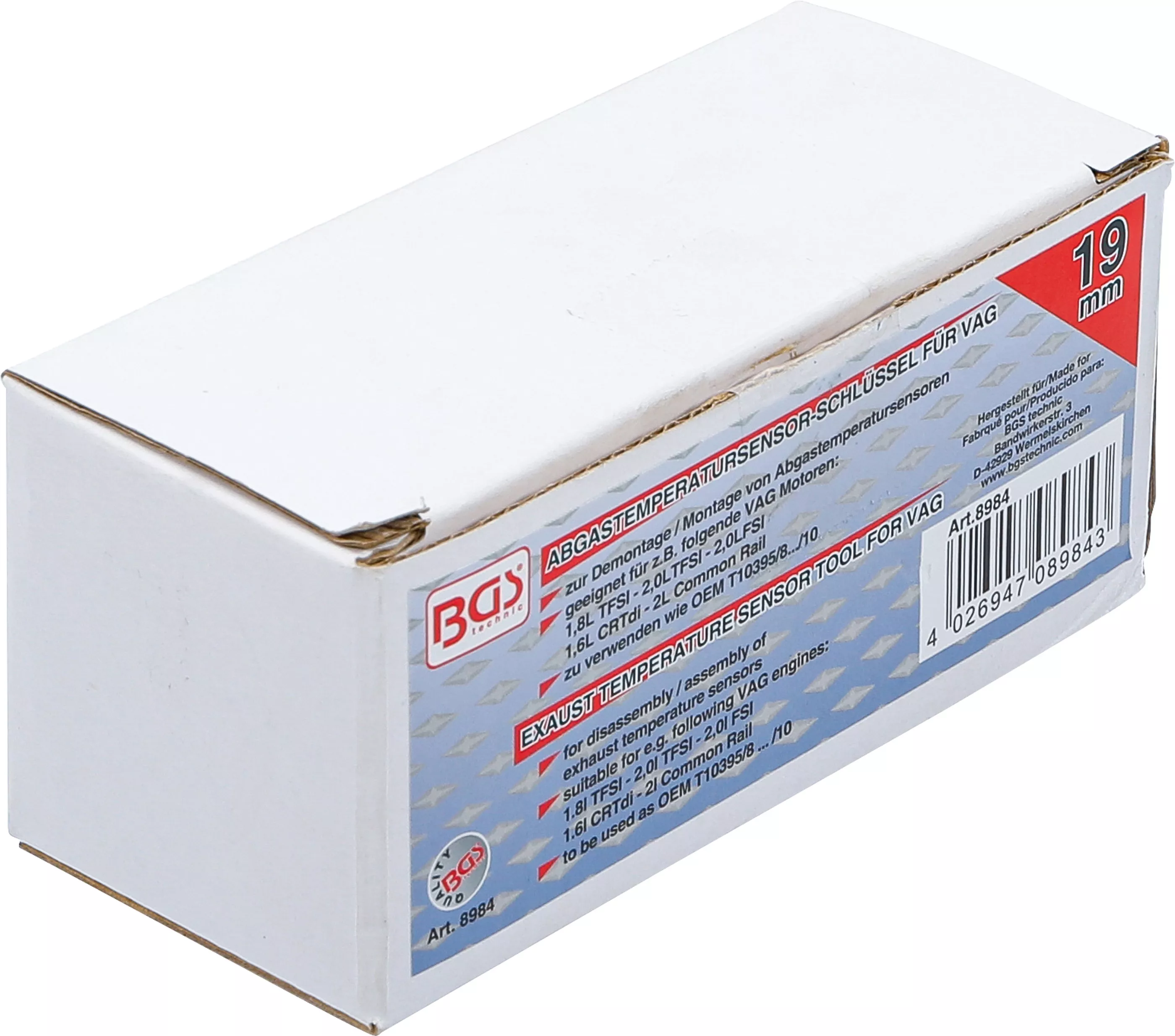 Cheie speciala pentru senzorul de temperatura a gazelor evacuate | 19 mm | pentru VAG | 3 piese [4]