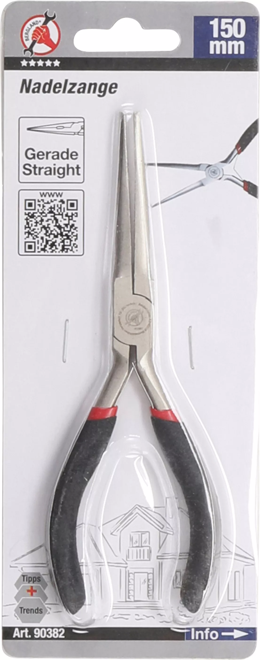 Cleste cu varf | drept | cu arc | 150 mm [3]
