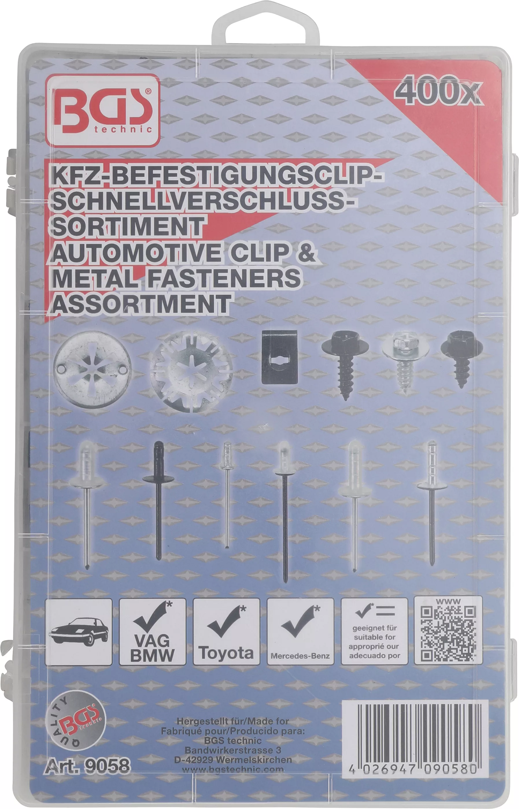 Sortiment cleme fixare autovehicule pentru Audi, VW, Toyota, Mercedes-Benz, BMW | 400 piese [10]