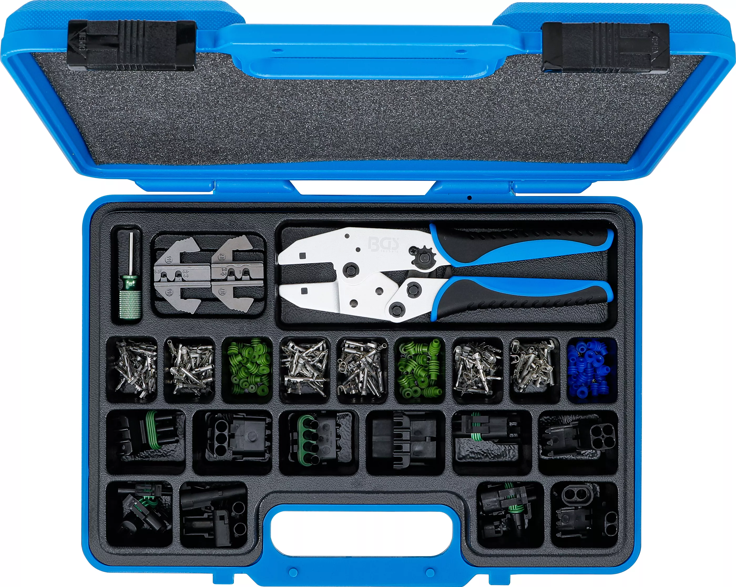 Set clesti sertizare cu conectoare-fisa etanse la apa | 220 piese [5]