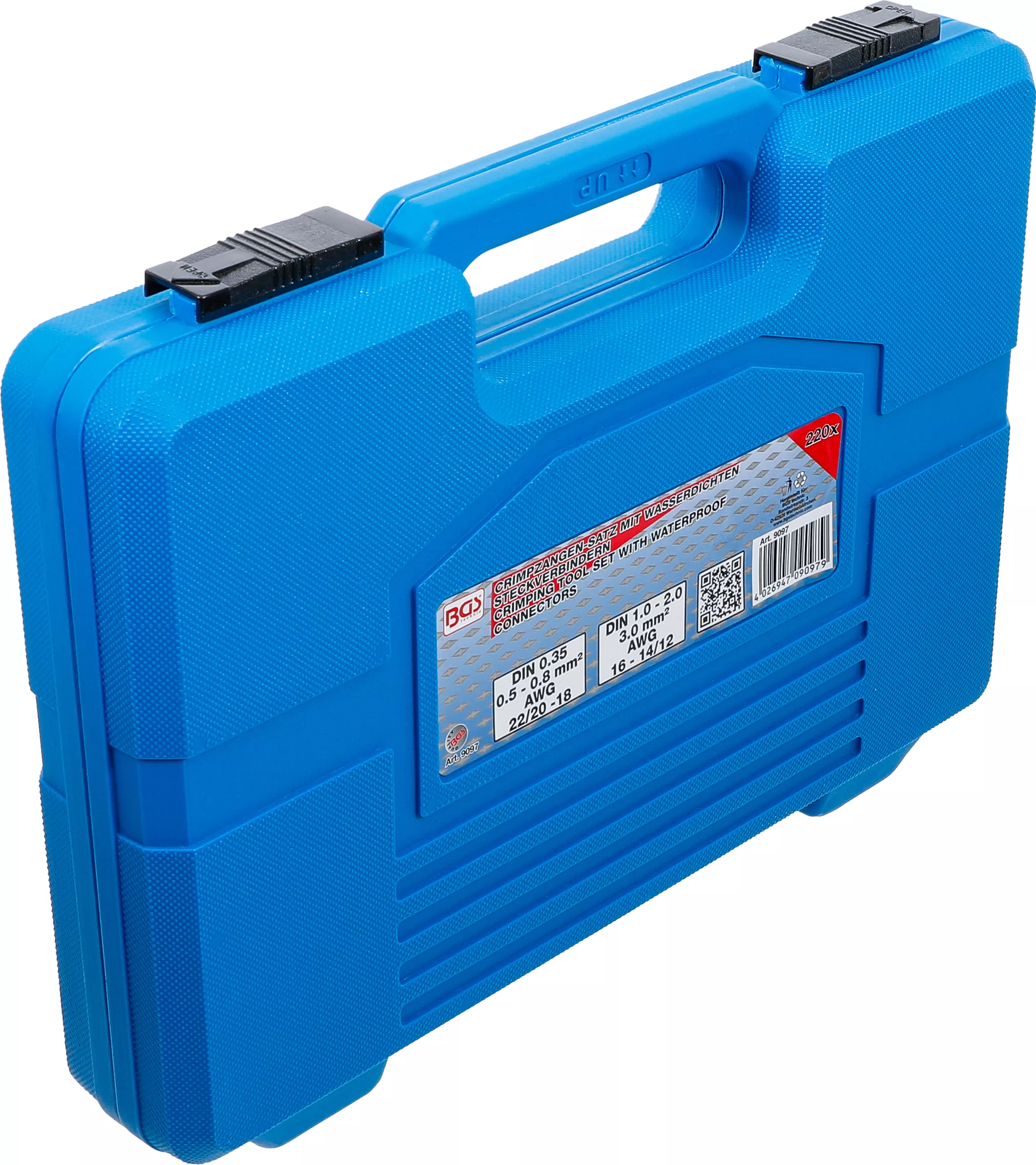 Set clesti sertizare cu conectoare-fisa etanse la apa | 220 piese [9]