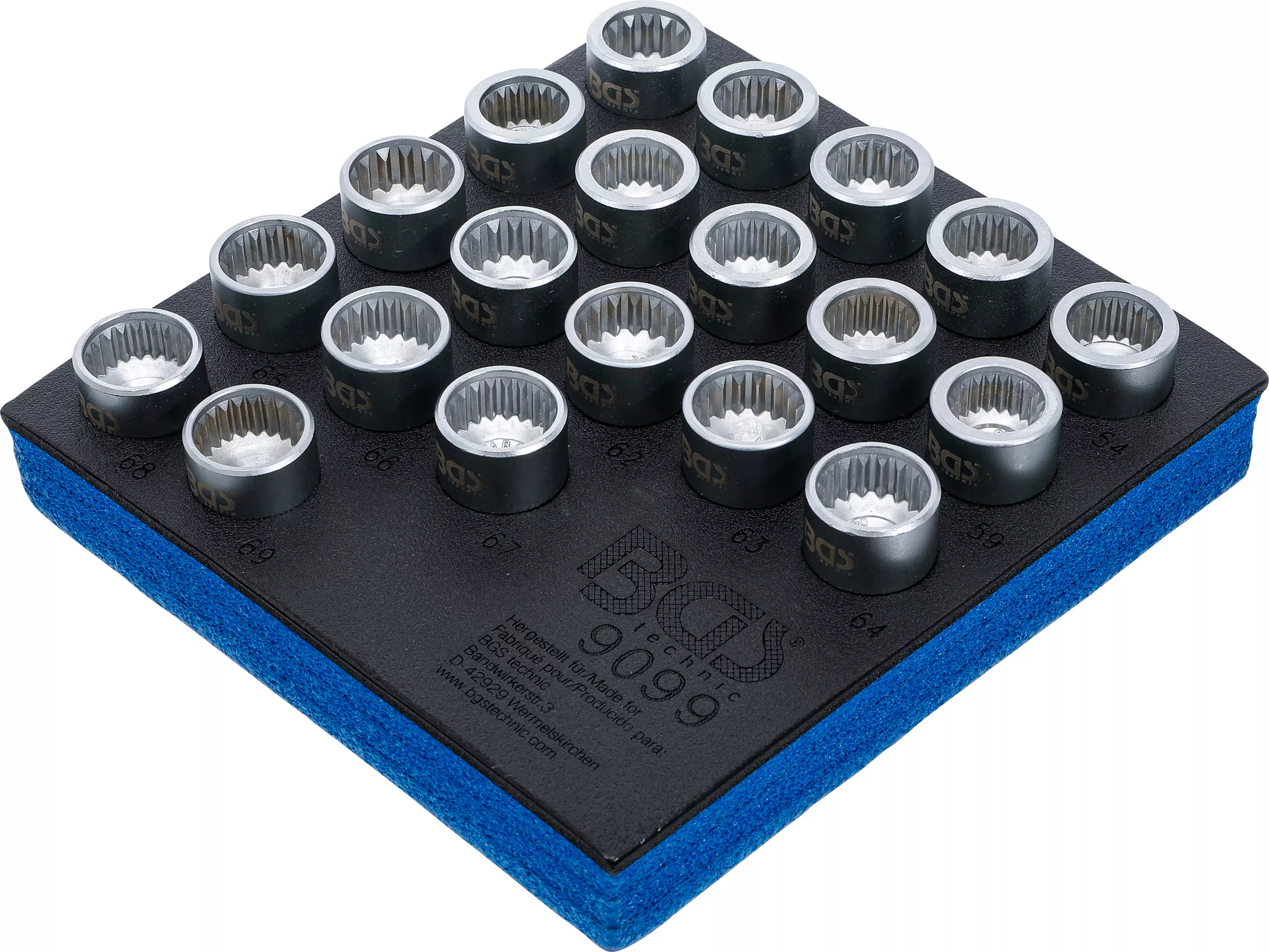 Suport organizator pentru carucior 1/6: Set chei antifurt roata pentru Porsche si VW Touareg | 20 piese [2]