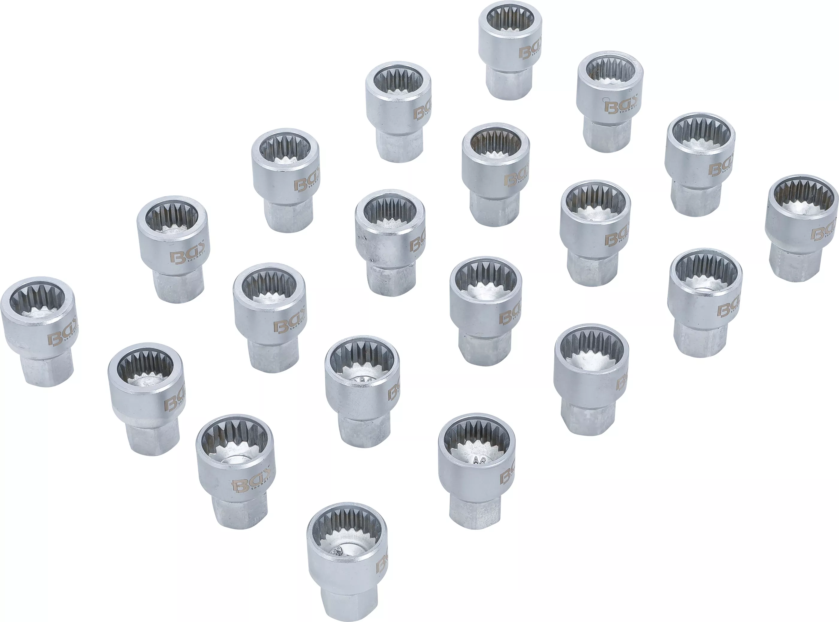 Suport organizator pentru carucior 1/6: Set chei antifurt roata pentru Porsche si VW Touareg | 20 piese [3]