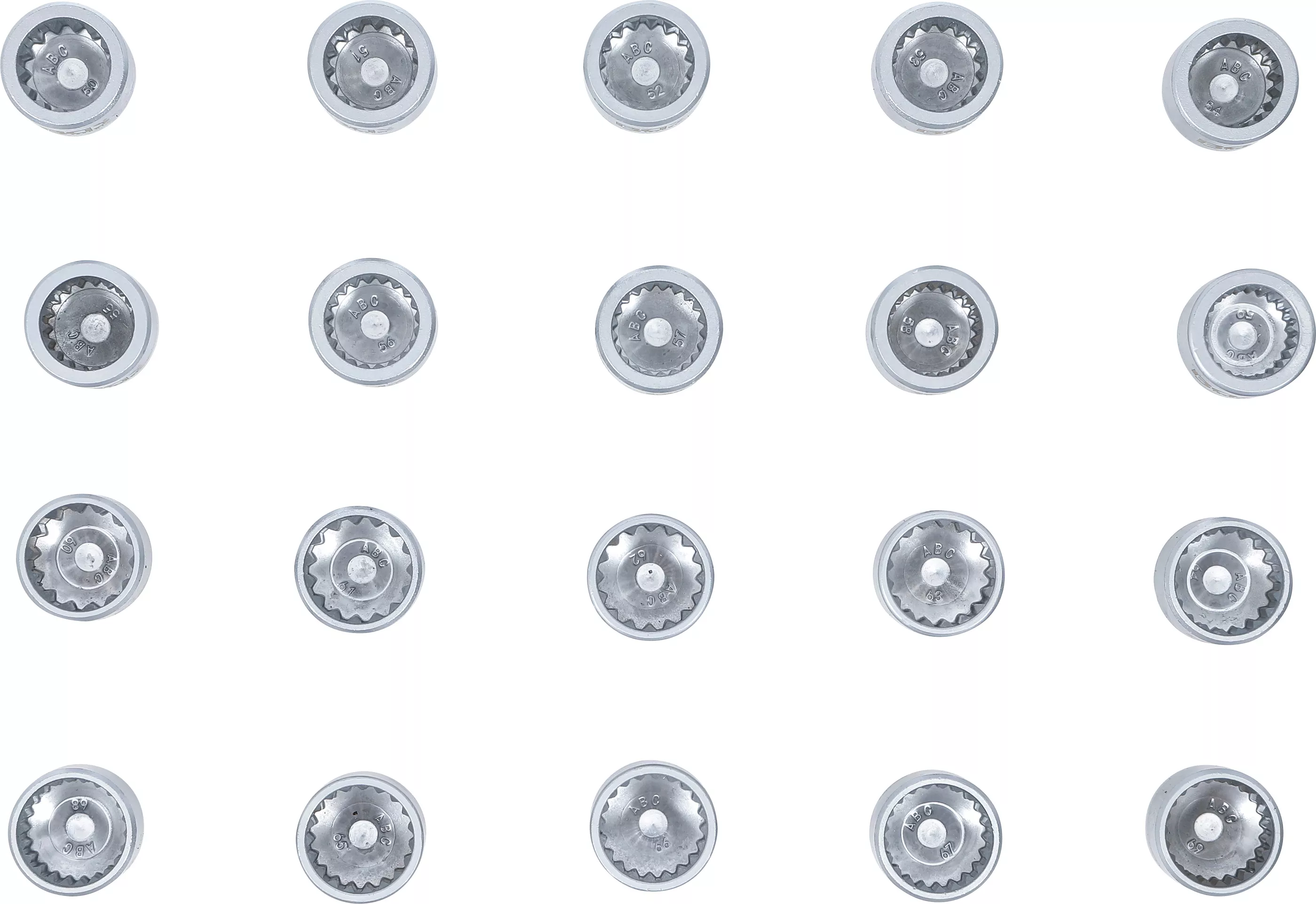 Suport organizator pentru carucior 1/6: Set chei antifurt roata pentru Porsche si VW Touareg | 20 piese [4]