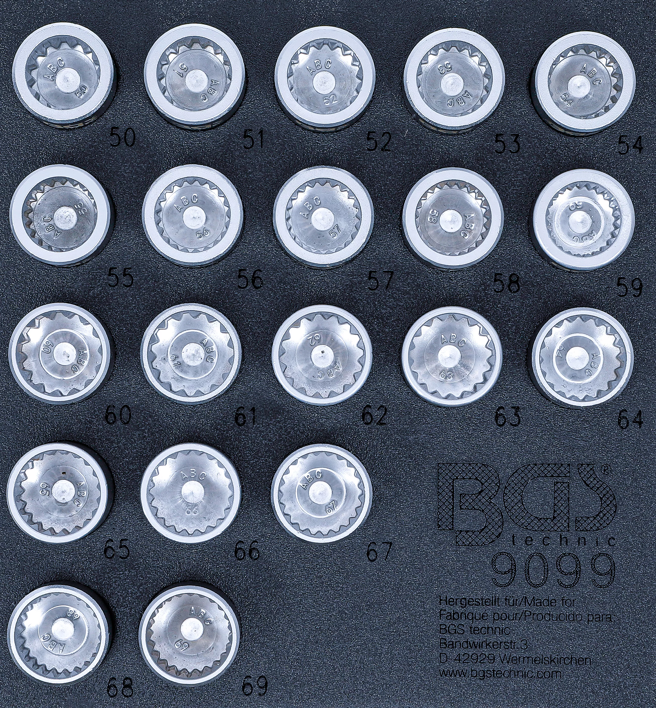 Suport organizator pentru carucior 1/6: Set chei antifurt roata pentru Porsche si VW Touareg | 20 piese [1]