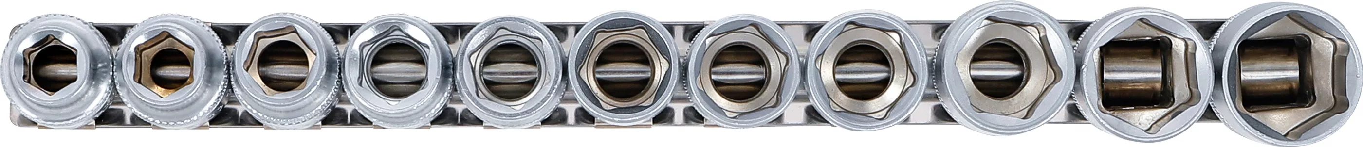 Set chei tubulare, 6 colturi | 12,5 mm (1/2") | 10 - 21 mm | 11 piese [3]