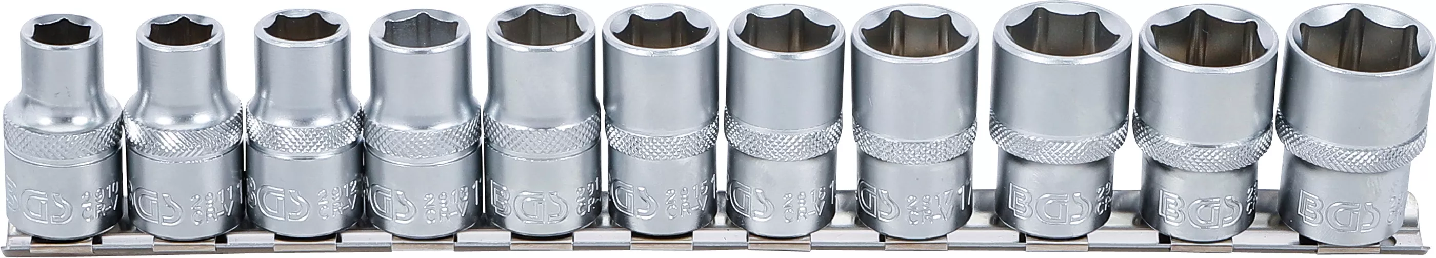 Set chei tubulare, 6 colturi | 12,5 mm (1/2") | 10 - 21 mm | 11 piese [1]