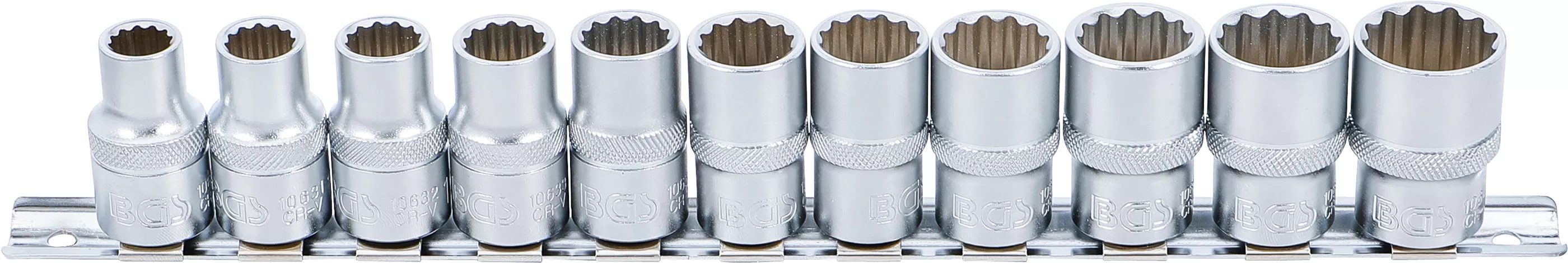 Set chei tubulare, 11 colturi | 12,5 mm (1/2") | 10 - 21 mm | 12 piese [1]