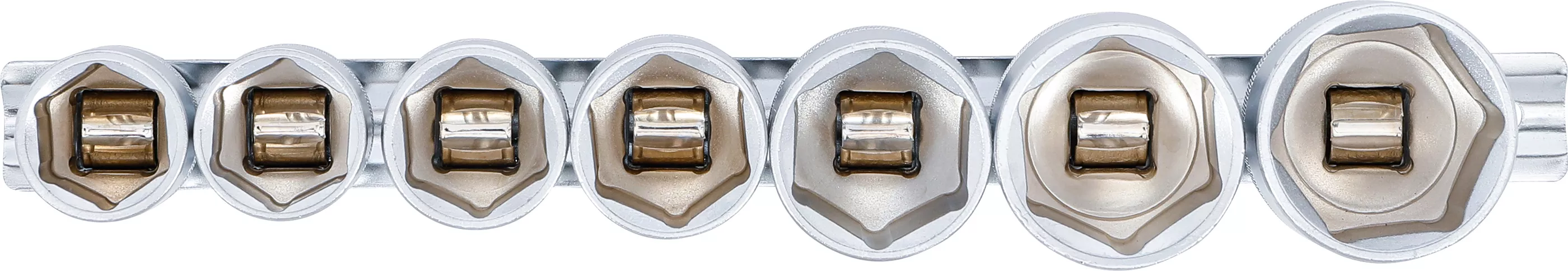 Set chei tubulare, 6 colturi | 12,5 mm (1/2") | 20 - 32 mm | 7 piese [3]