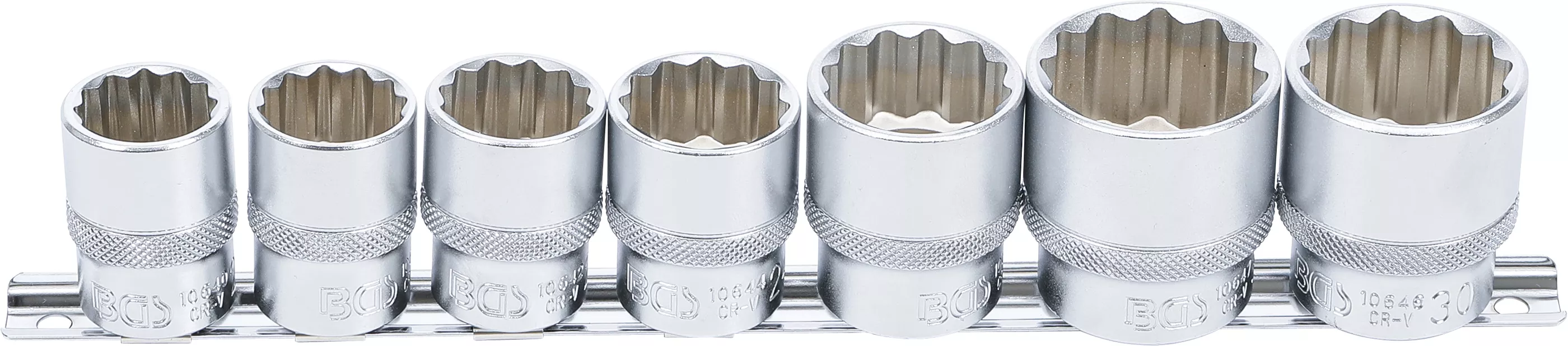 Set chei tubulare, 7 colturi | 12,5 mm (1/2") | 20 - 32 mm | 12 piese [1]