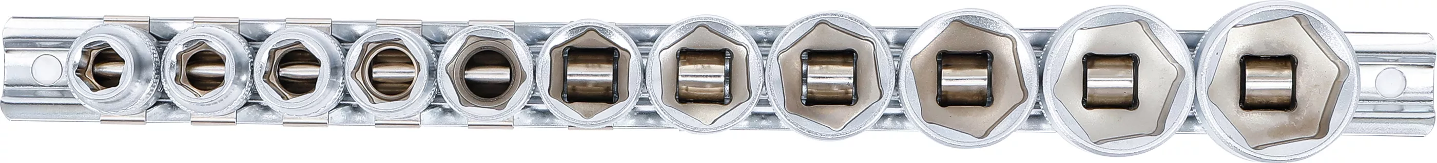 Set chei tubulare, 6 colturi | 10 mm (3/8") | 5/16" - 7/8" | 11 piese [3]