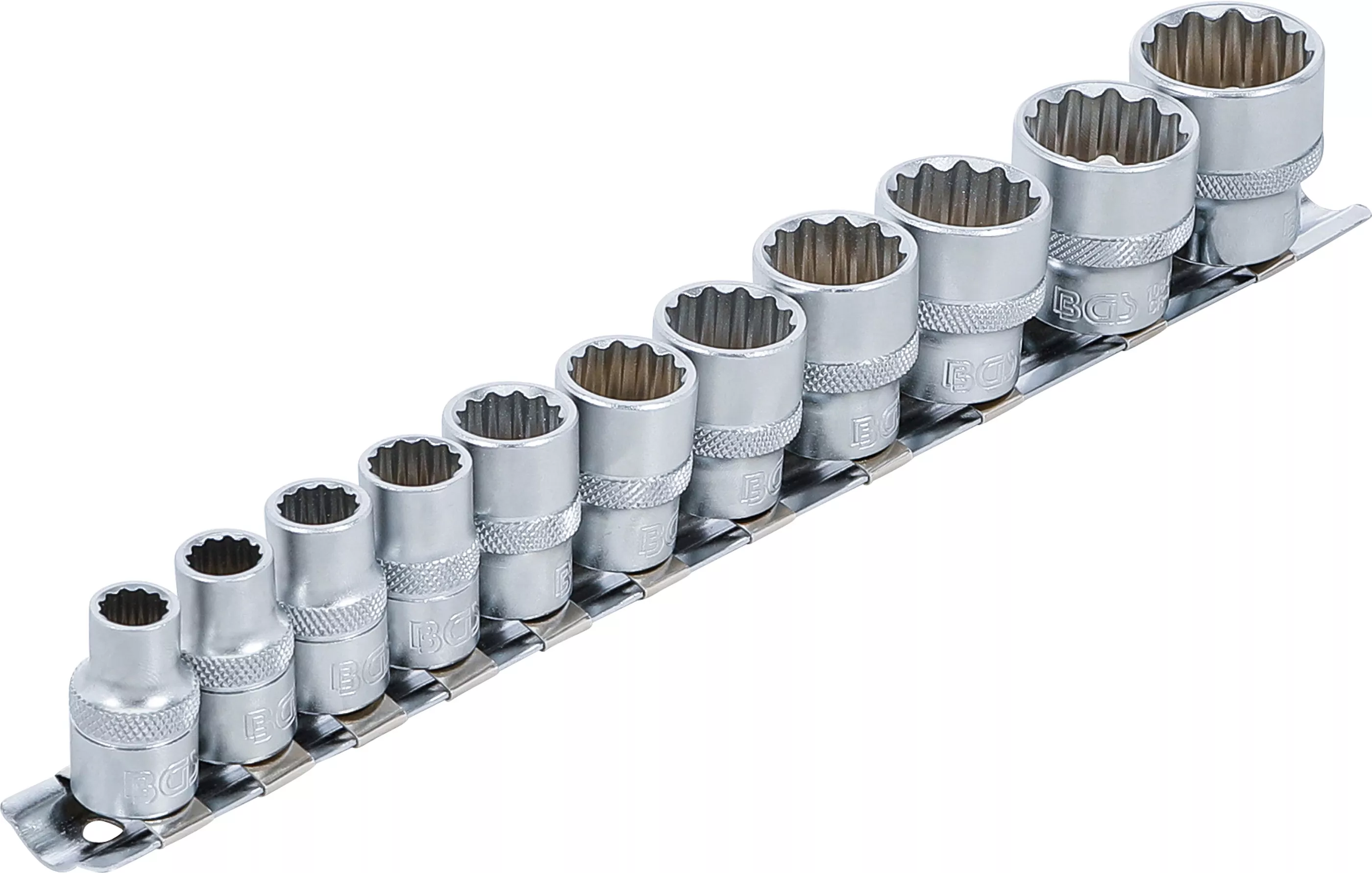 Set chei tubulare, 12 colturi | 10 mm (3/8") | Marimi in toli | 11 piese [2]