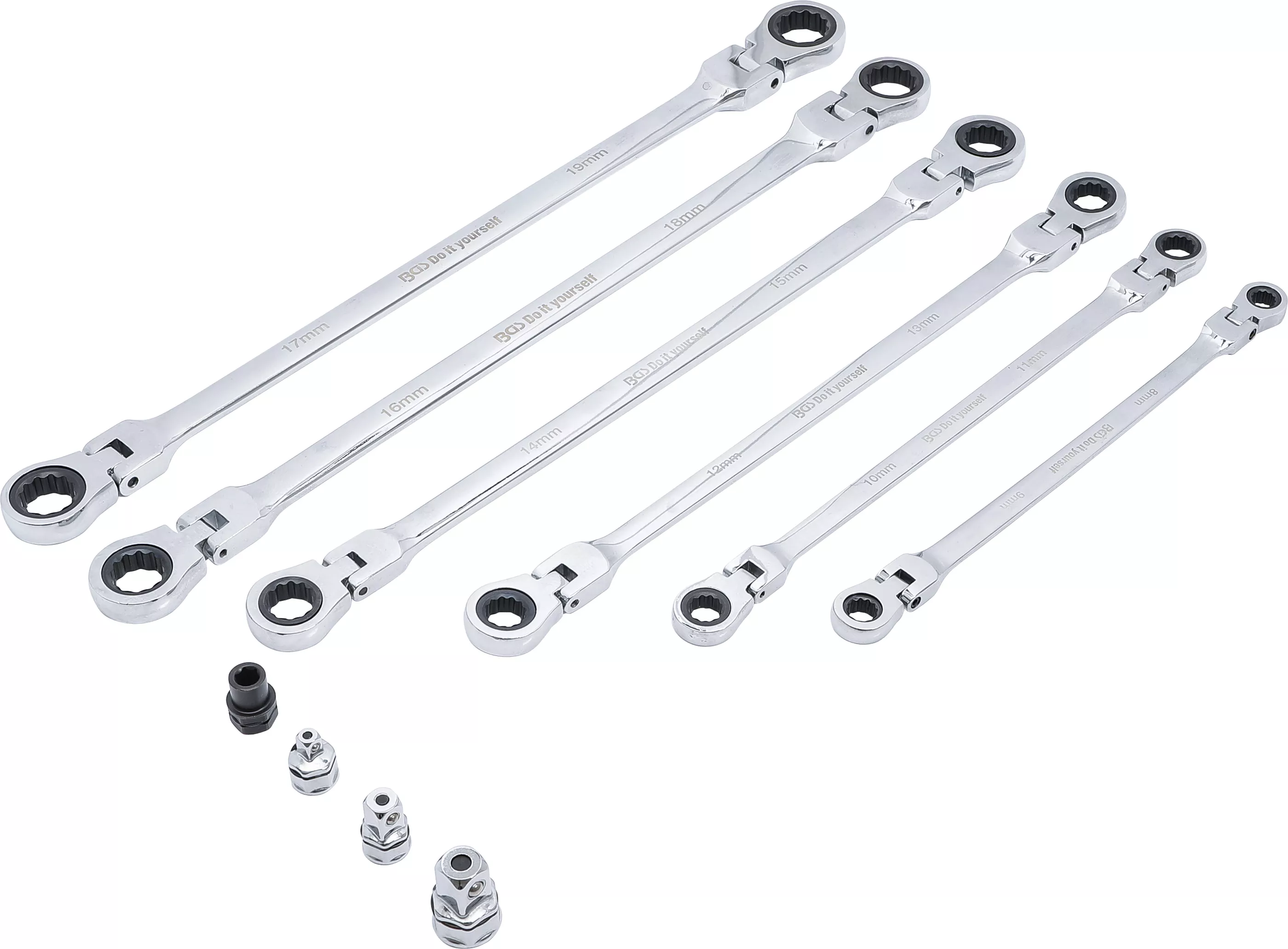 Set chei articulate clichet dublu | 8 - 19 mm | 10 piese [2]